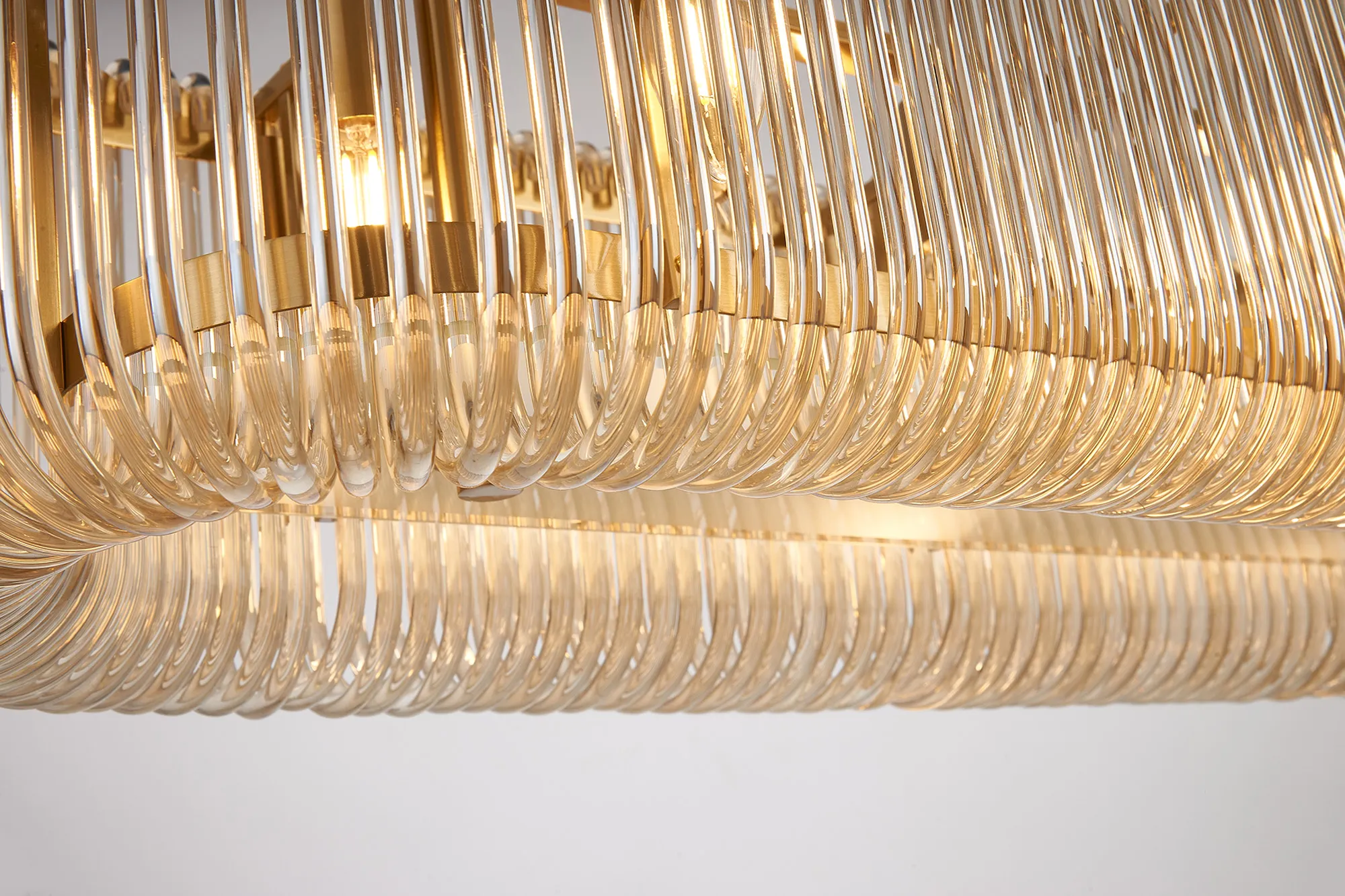 Jonas 100 x 35cm Oval Linear Pendant - Various Finishes - Image 38