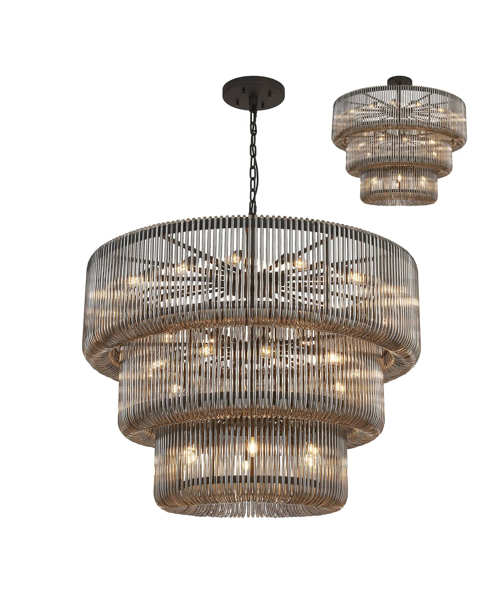 Jonas 2/3 Tier Chandelier- Various Finishes - Image 11