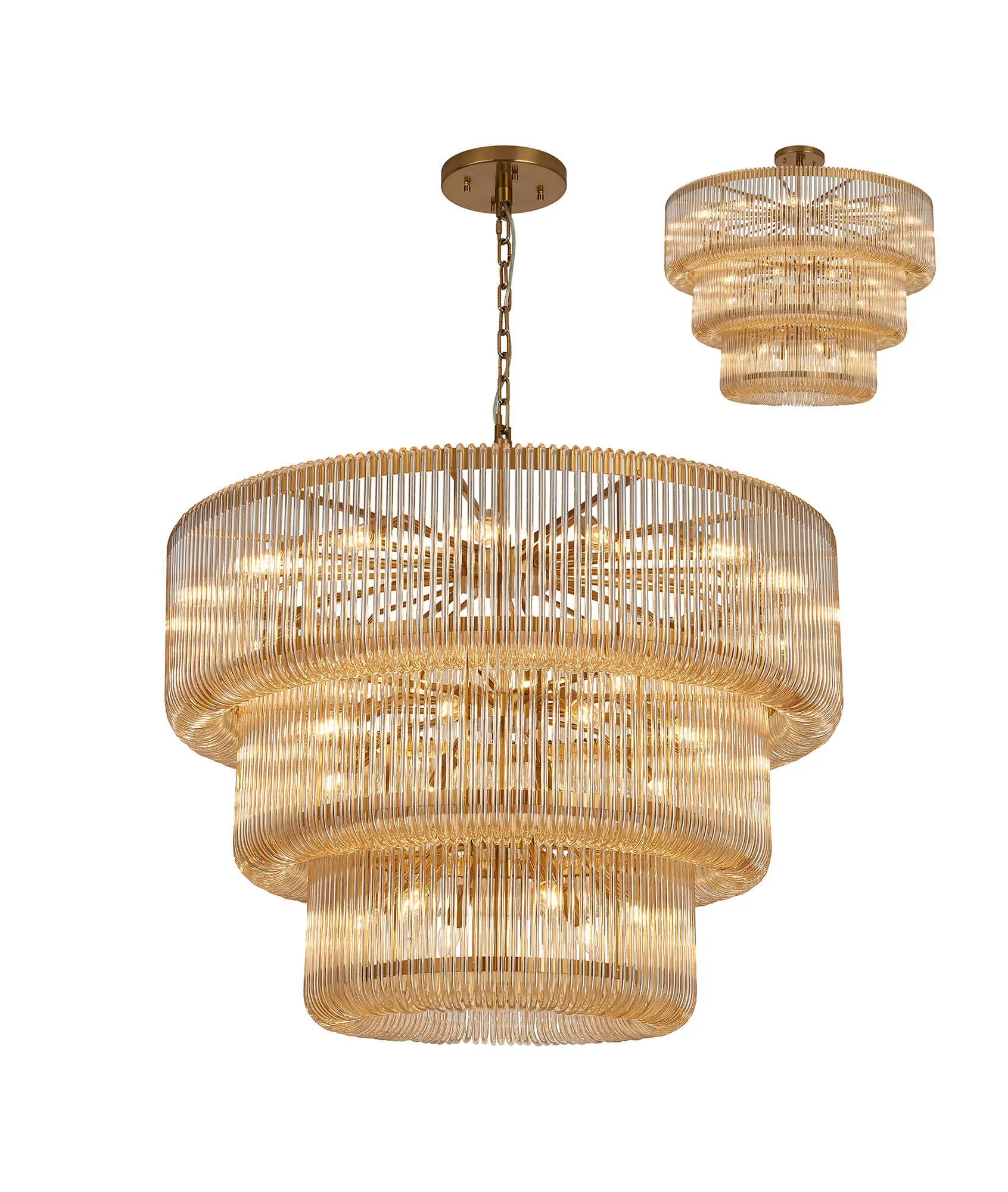 Jonas 2/3 Tier Chandelier- Various Finishes - Image 17