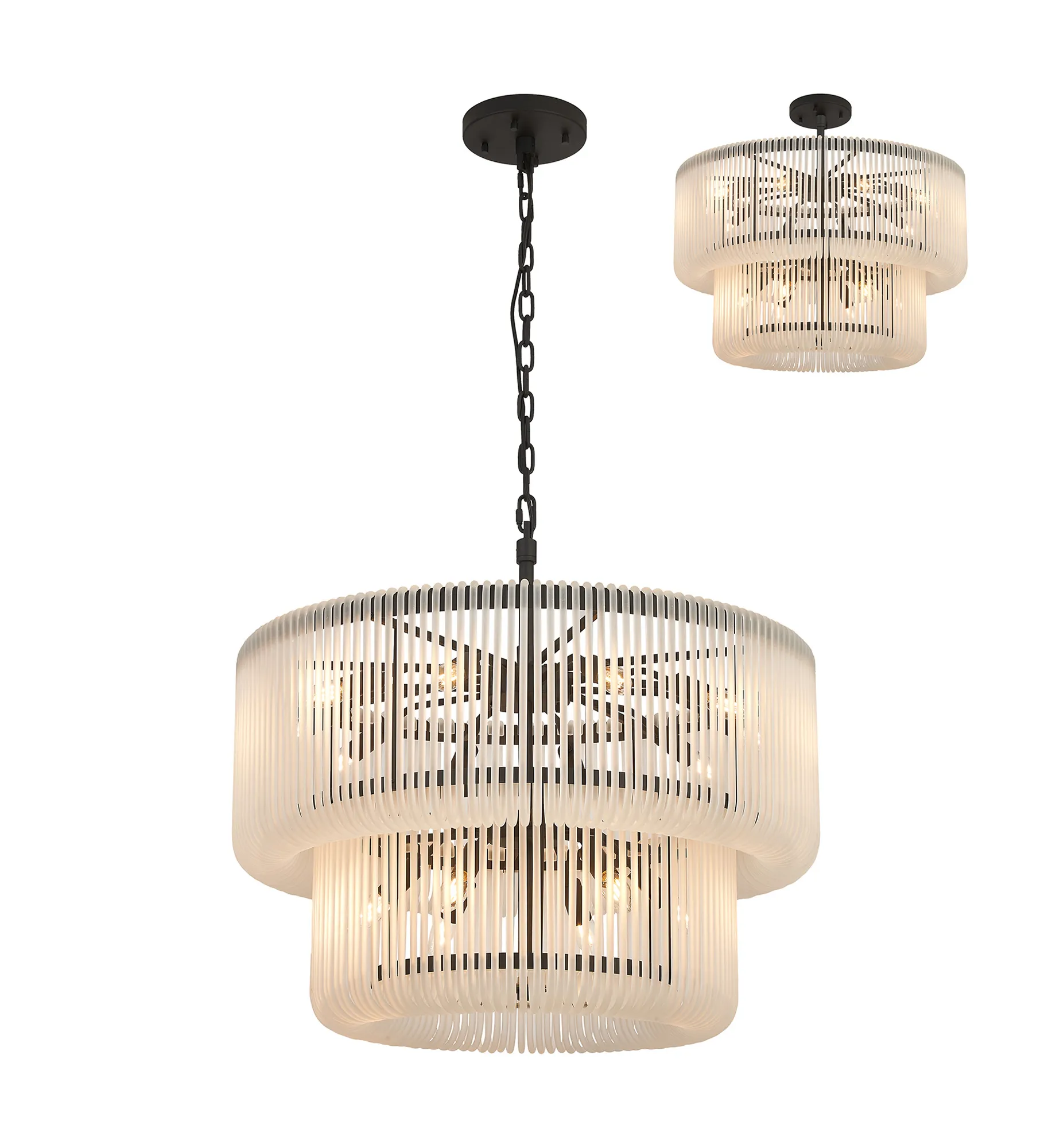 Jonas 2/3 Tier Chandelier- Various Finishes - Image 2