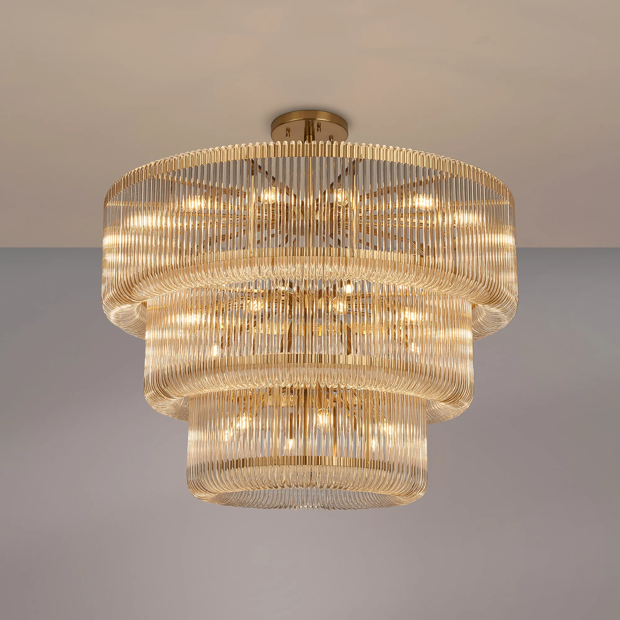 Jonas 2/3 Tier Chandelier- Various Finishes - Image 25