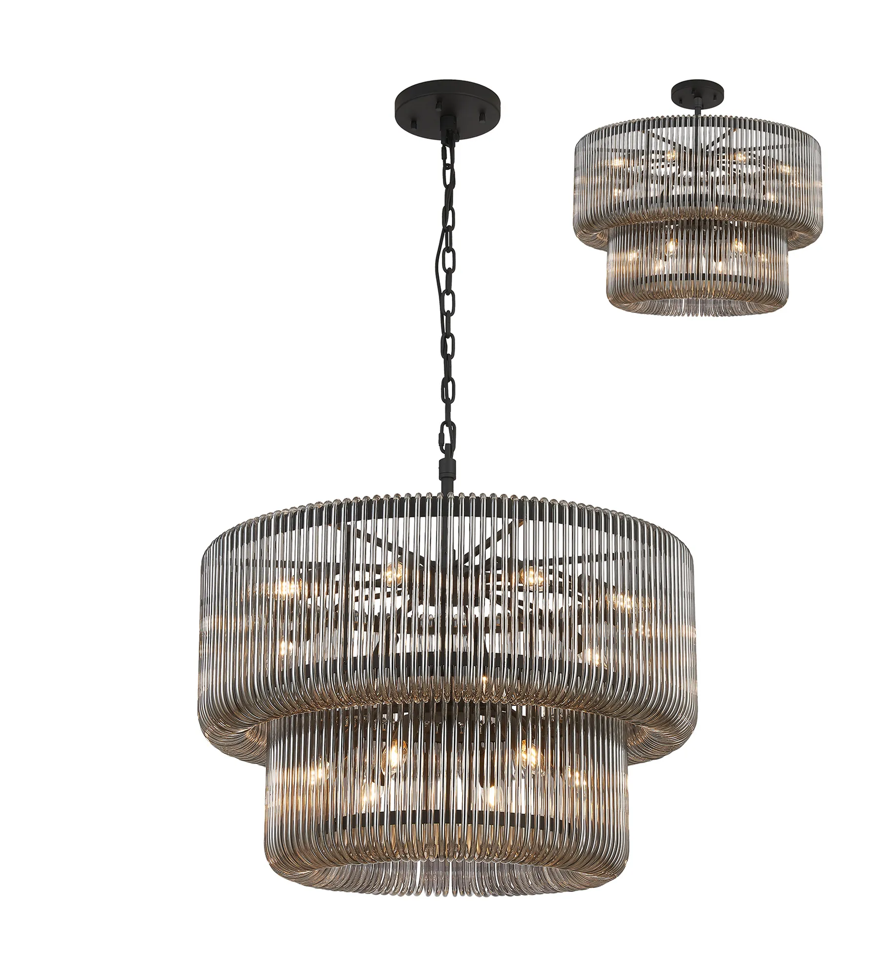 Jonas 2/3 Tier Chandelier- Various Finishes - Image 3