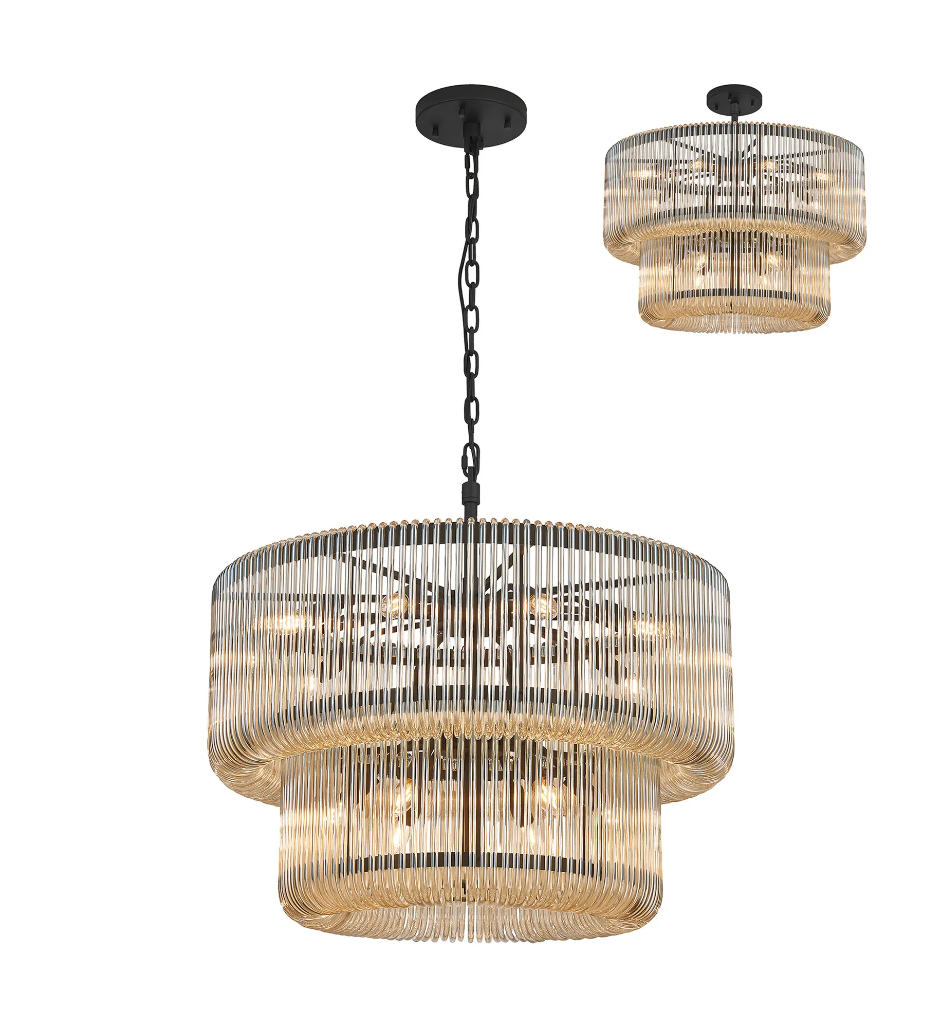 Jonas 2/3 Tier Chandelier- Various Finishes - Image 4