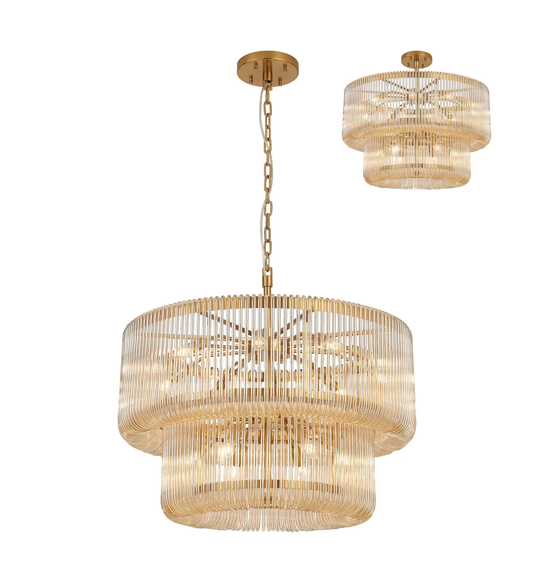 Jonas 2/3 Tier Chandelier- Various Finishes - Image 8