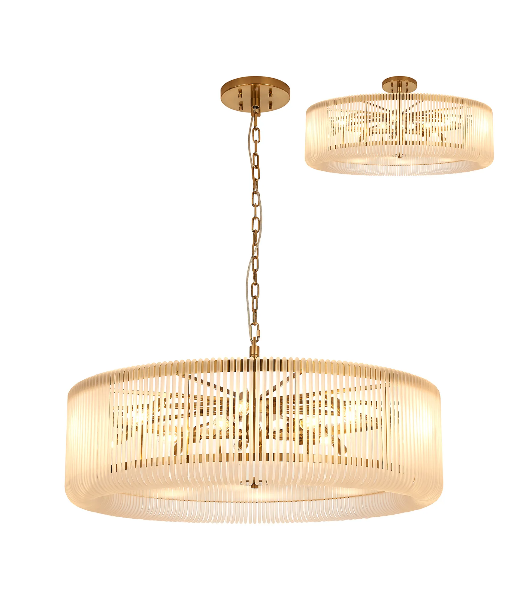 Jonas 9/12/15 Lt Round Pendant/Semi Ceiling- Various Finishes & Sizes - Image 11