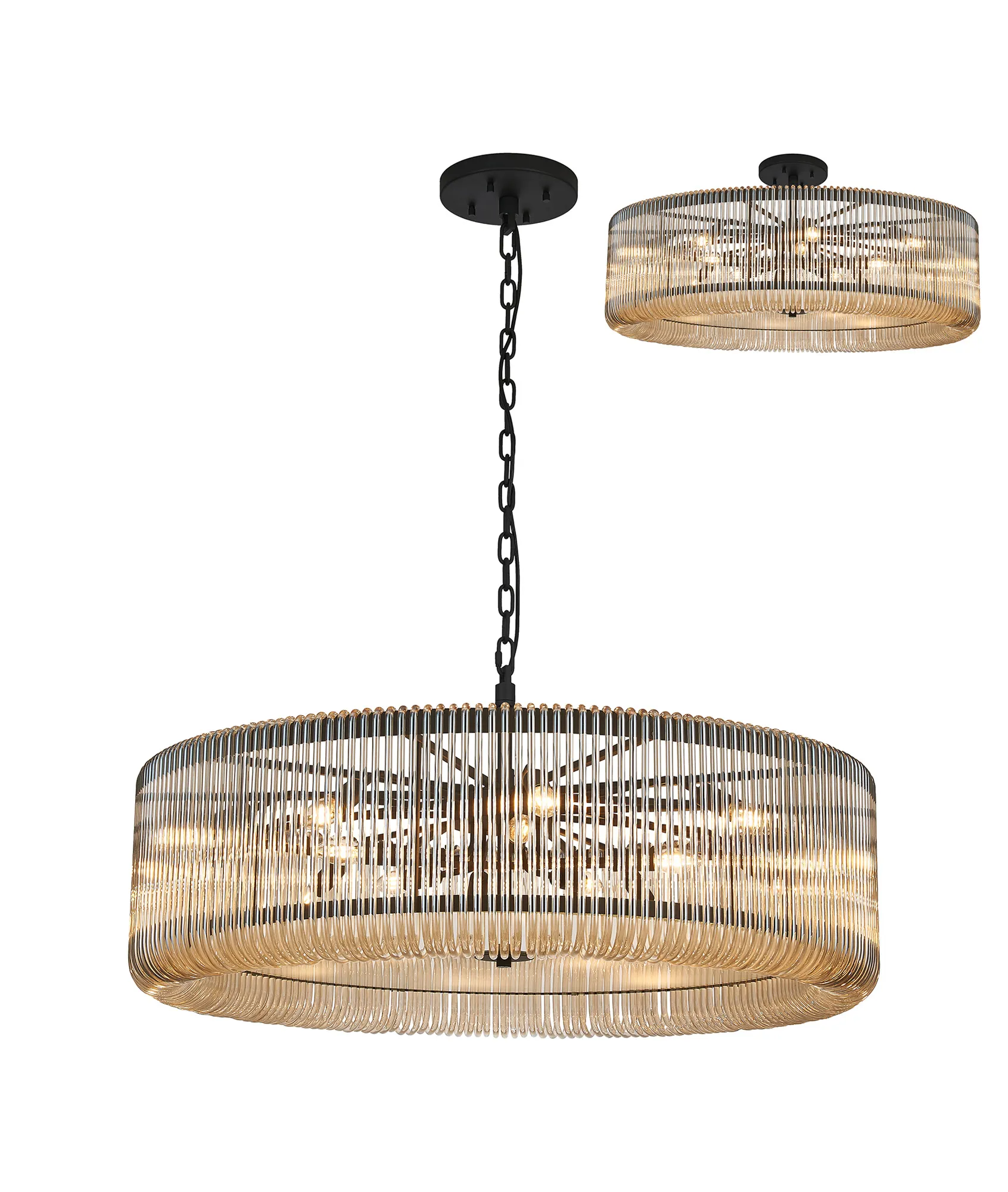 Jonas 9/12/15 Lt Round Pendant/Semi Ceiling- Various Finishes & Sizes - Image 17
