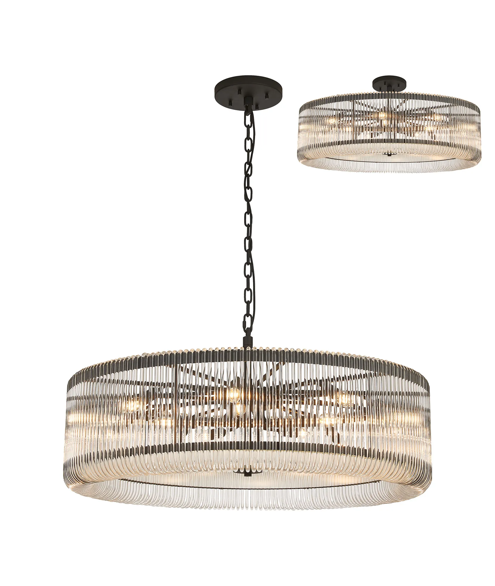 Jonas 9/12/15 Lt Round Pendant/Semi Ceiling- Various Finishes & Sizes - Image 30
