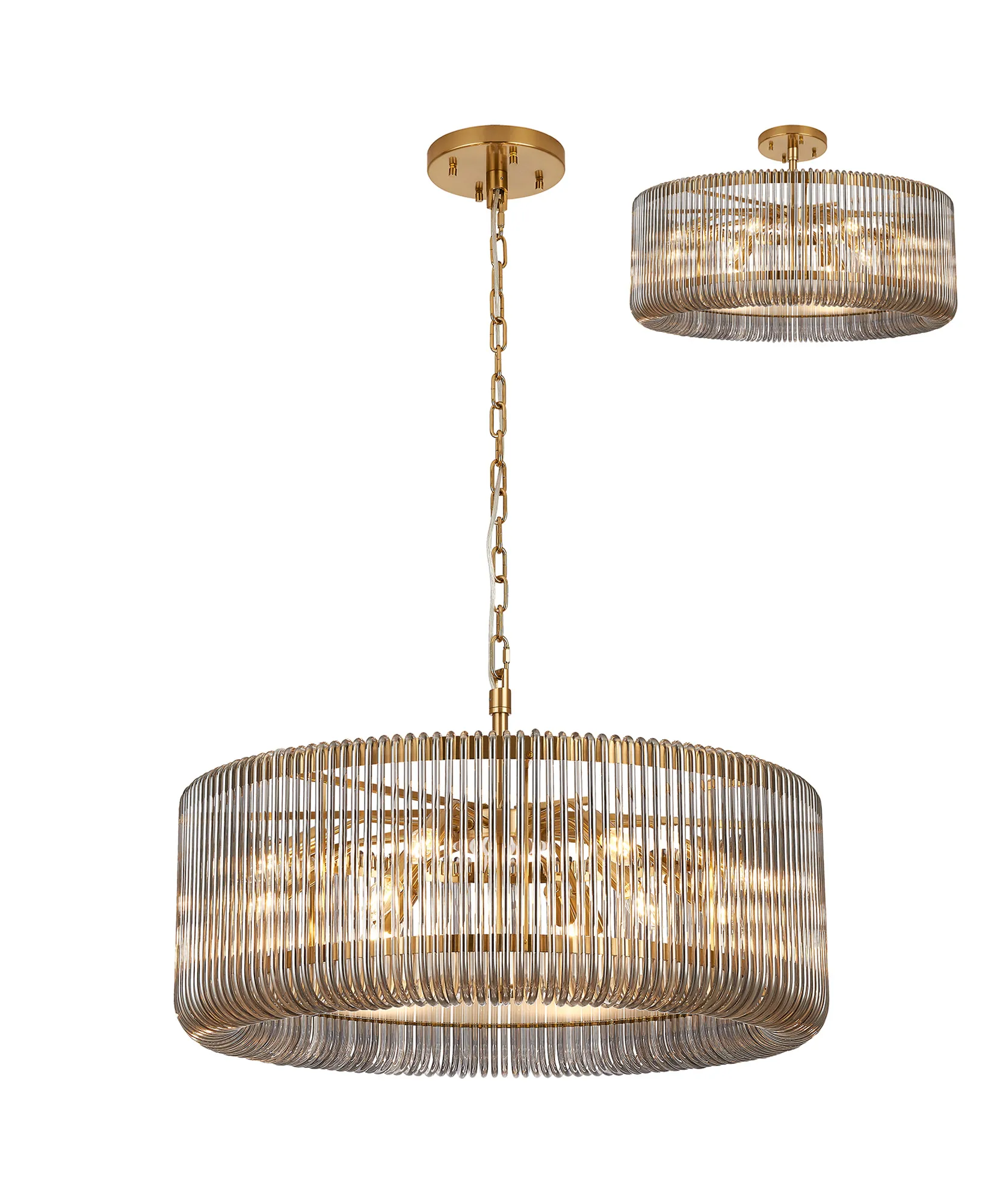 Jonas 9/12/15 Lt Round Pendant/Semi Ceiling- Various Finishes & Sizes - Image 37