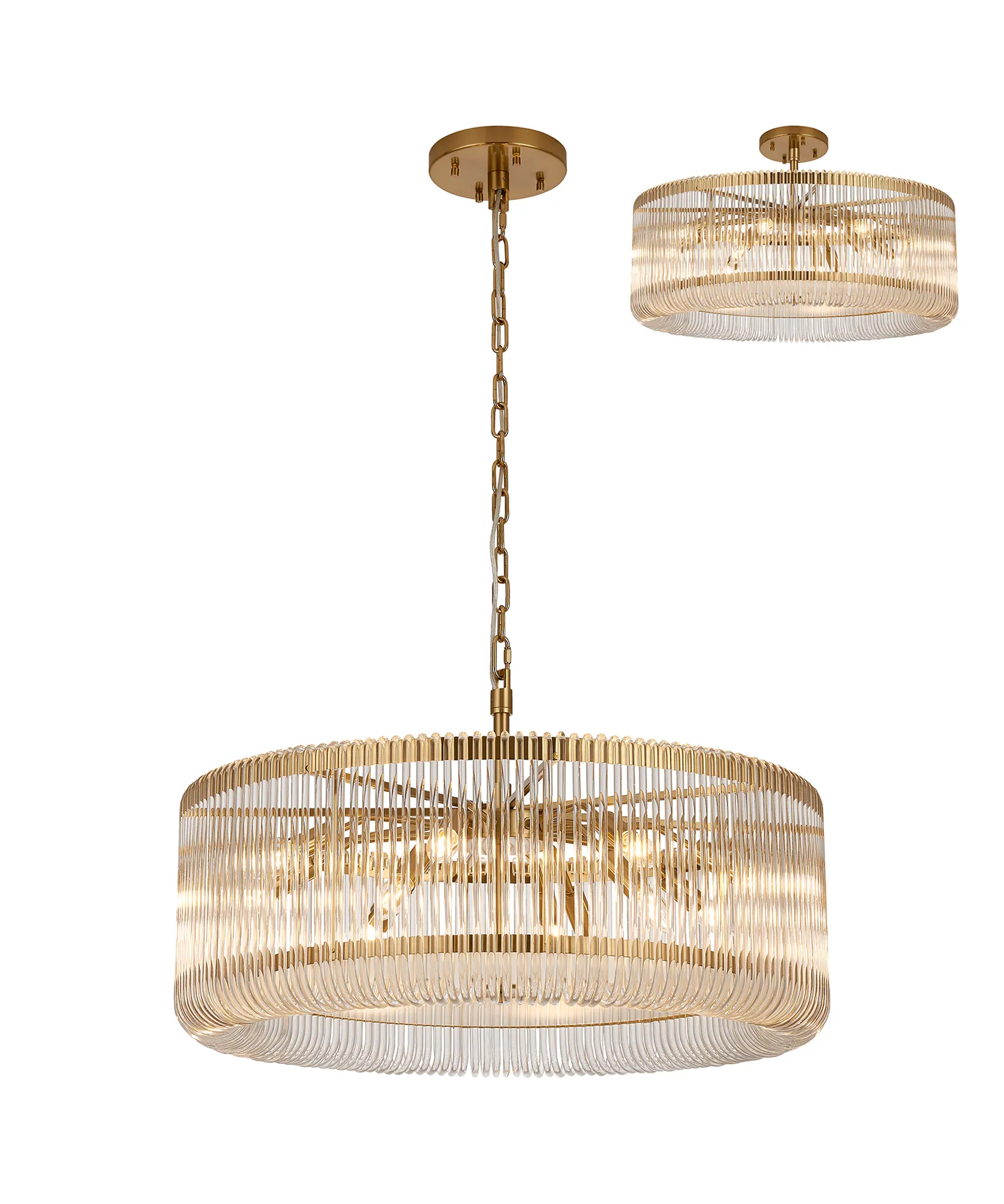 Jonas 9/12/15 Lt Round Pendant/Semi Ceiling- Various Finishes & Sizes - Image 45