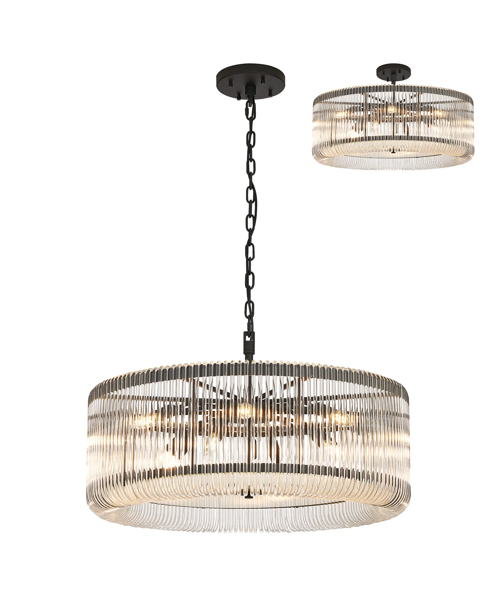 Jonas 9/12/15 Lt Round Pendant/Semi Ceiling- Various Finishes & Sizes - Image 58