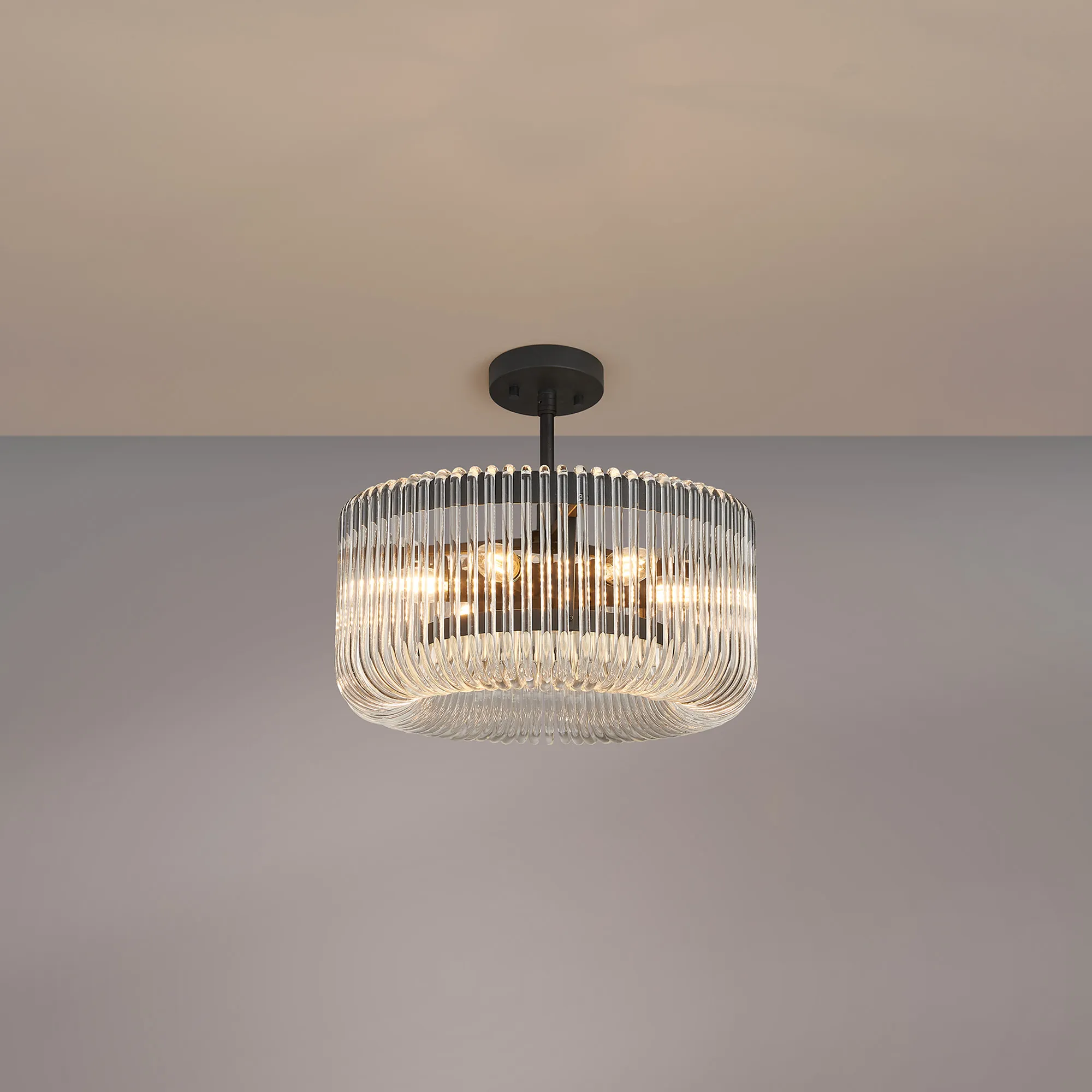 Jonas Round Pendant 6Lt - Various Colours - Image 12