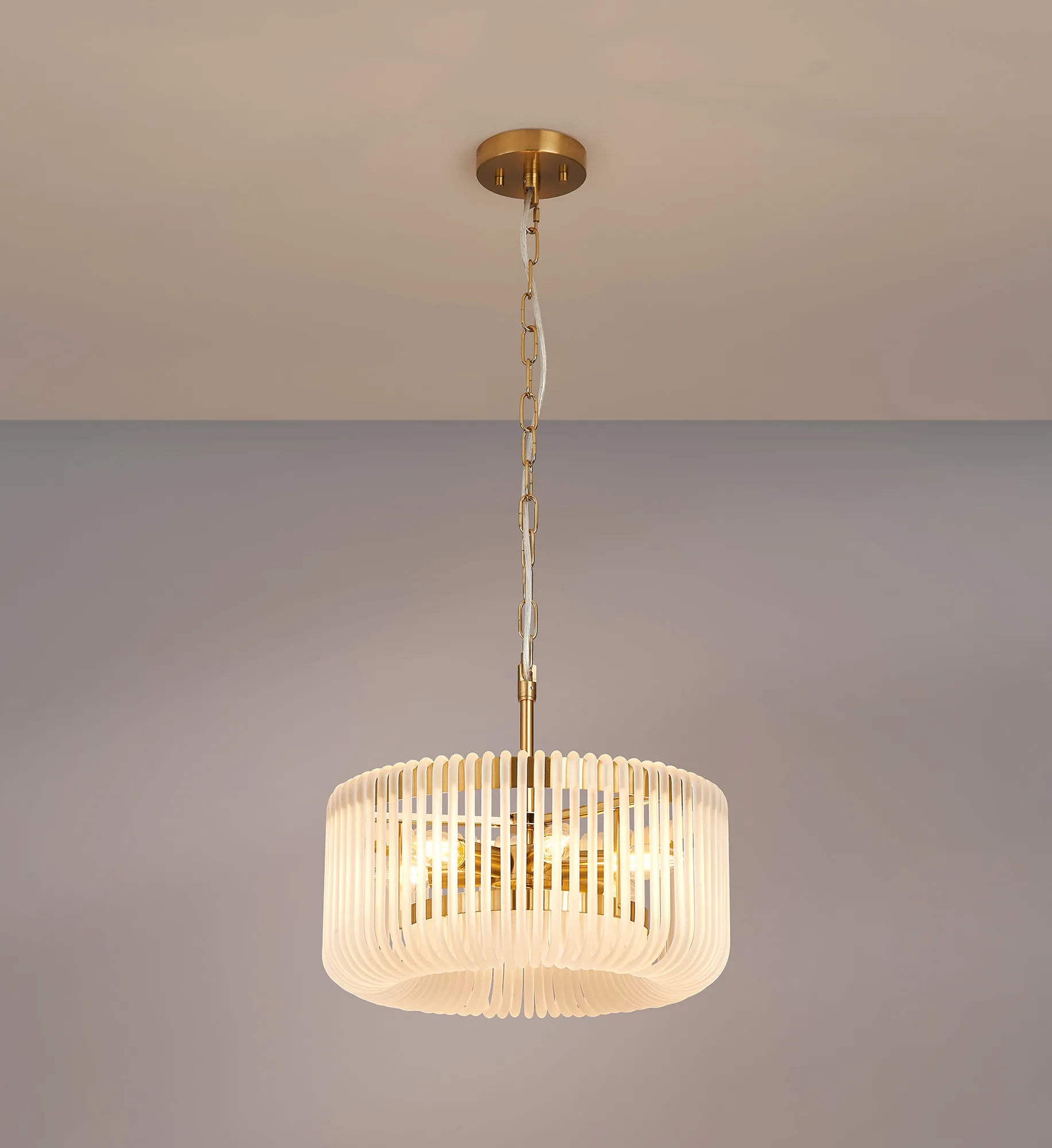 Jonas Round Pendant 6Lt - Various Colours - Image 26