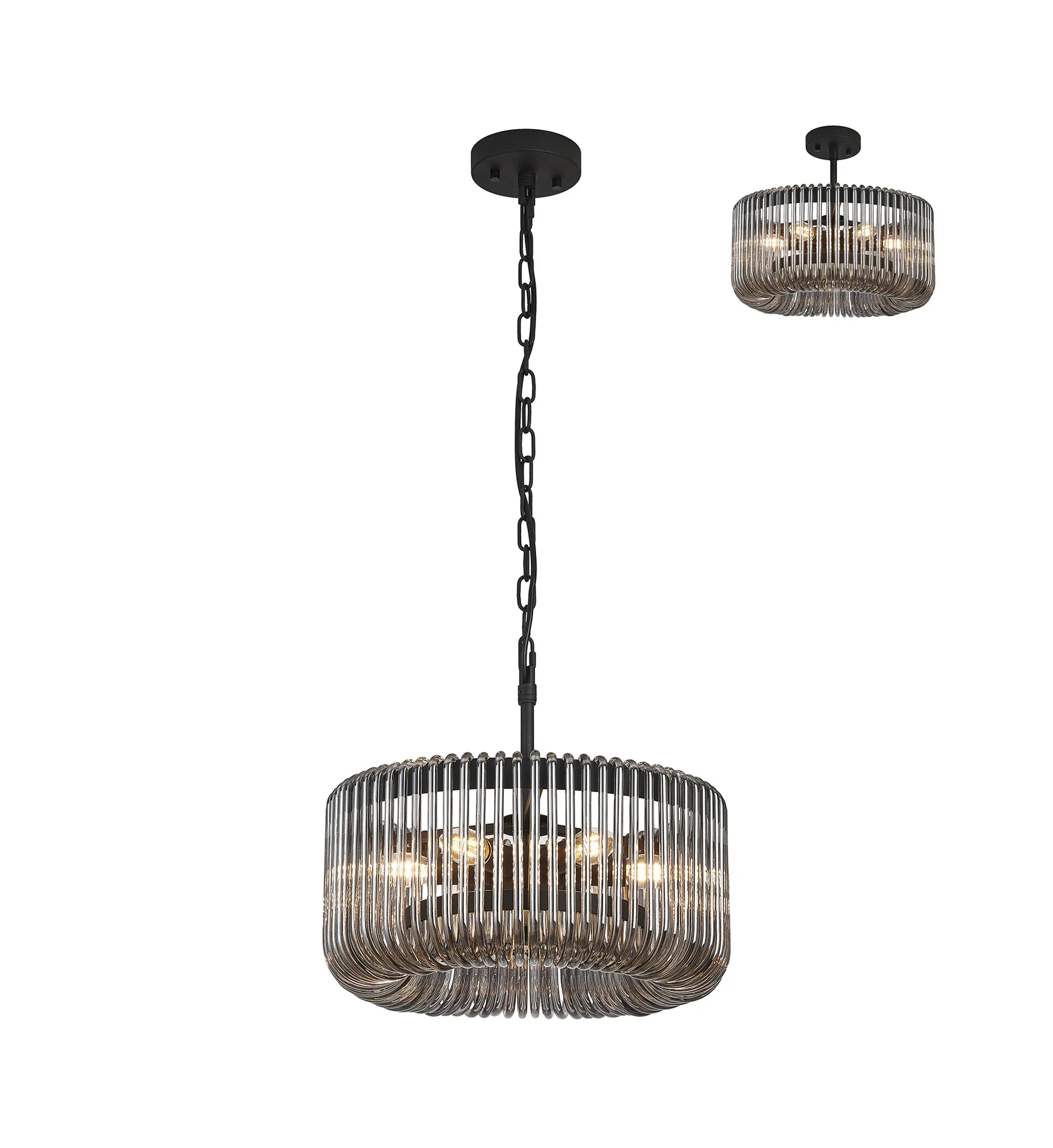 Jonas Round Pendant 6Lt - Various Colours - Image 4