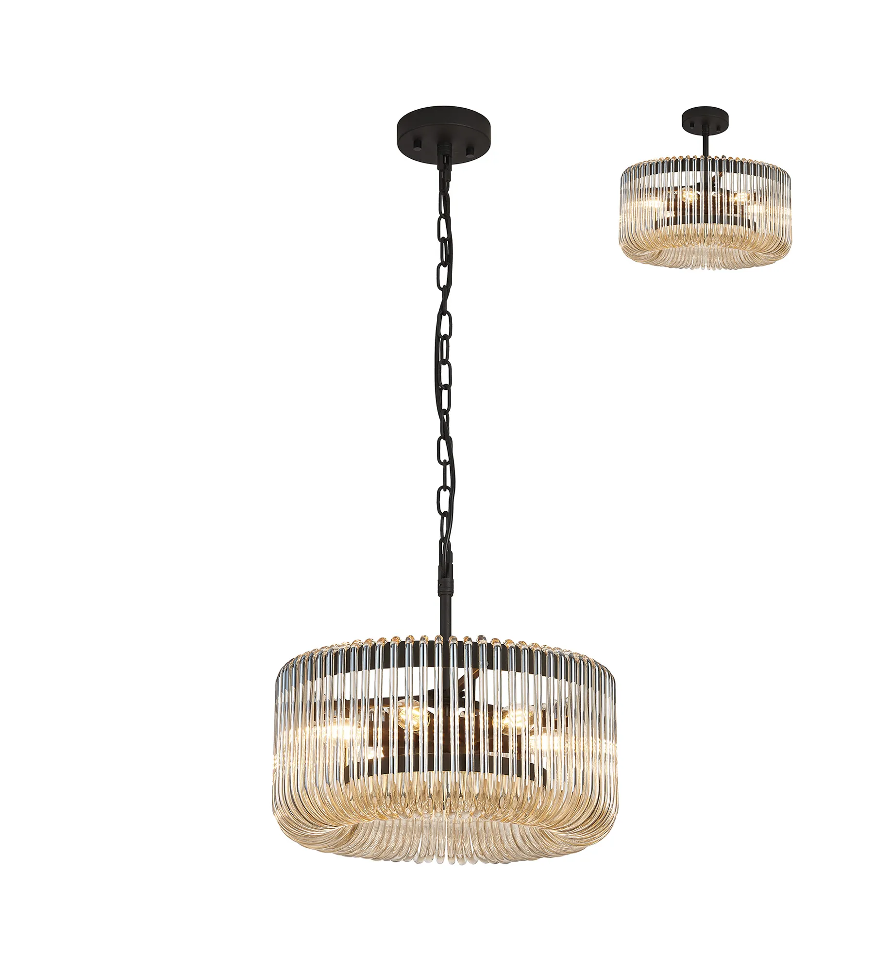 Jonas Round Pendant 6Lt - Various Colours - Image 5