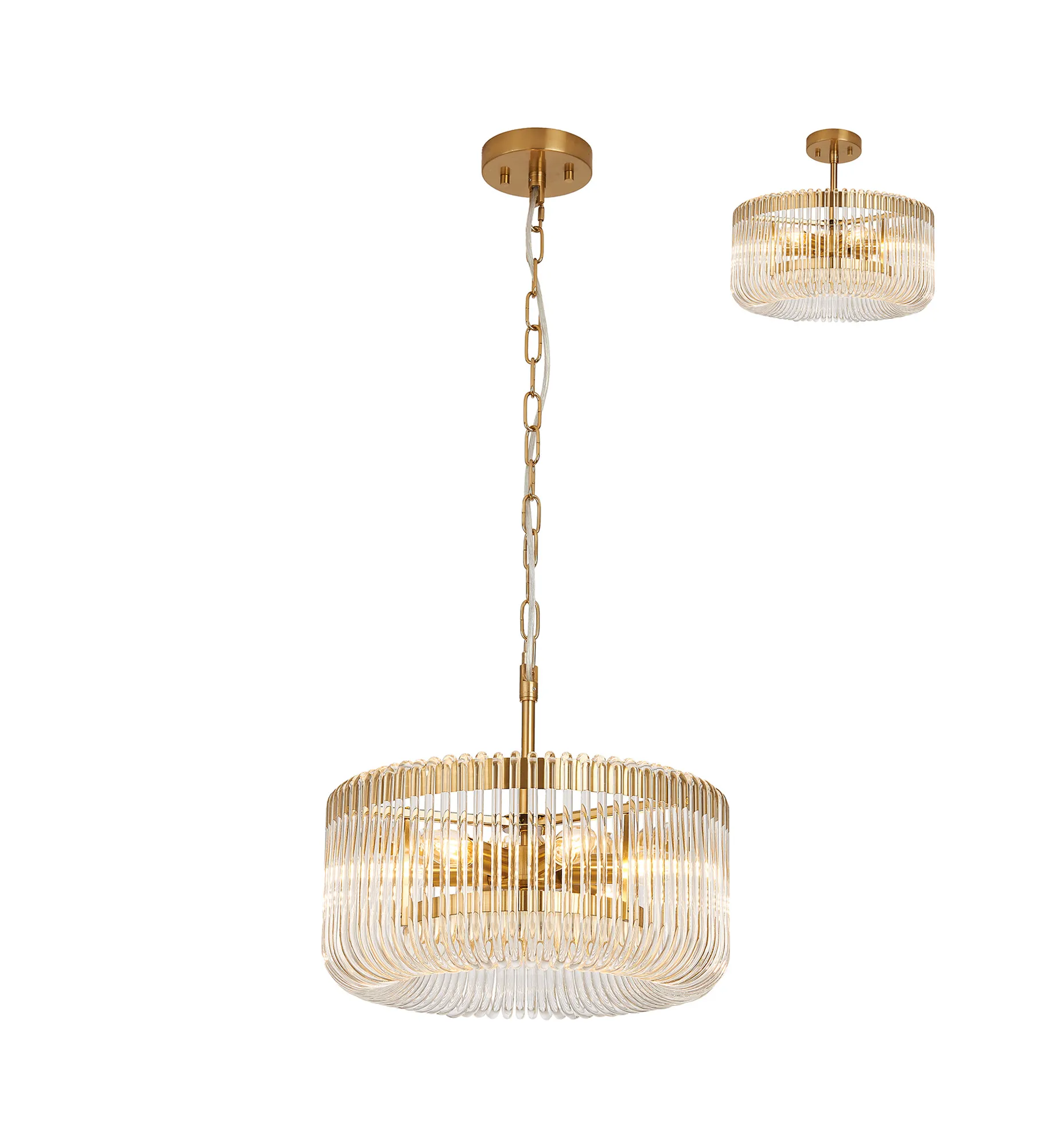 Jonas Round Pendant 6Lt - Various Colours - Image 6