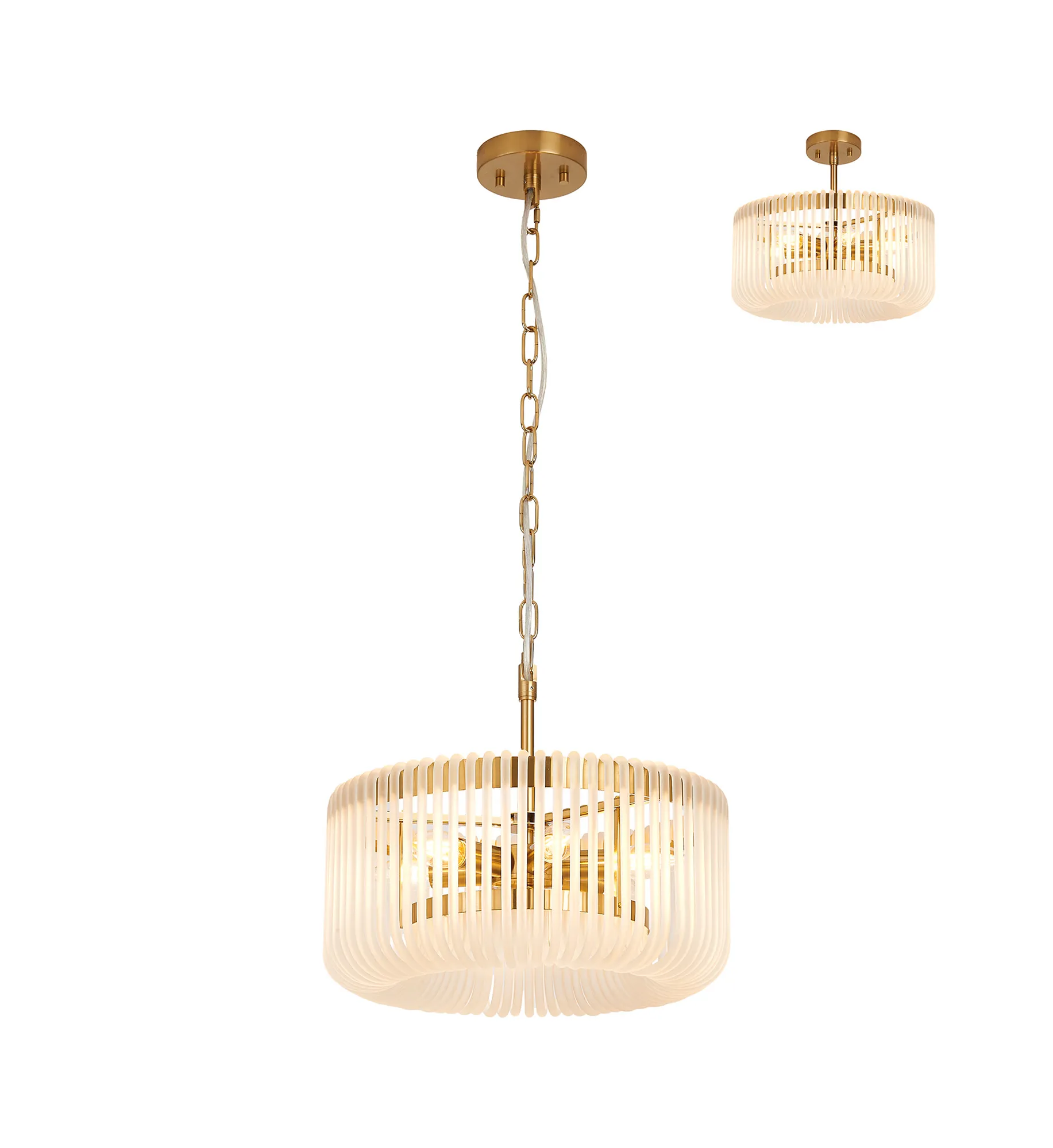 Jonas Round Pendant 6Lt - Various Colours - Image 7
