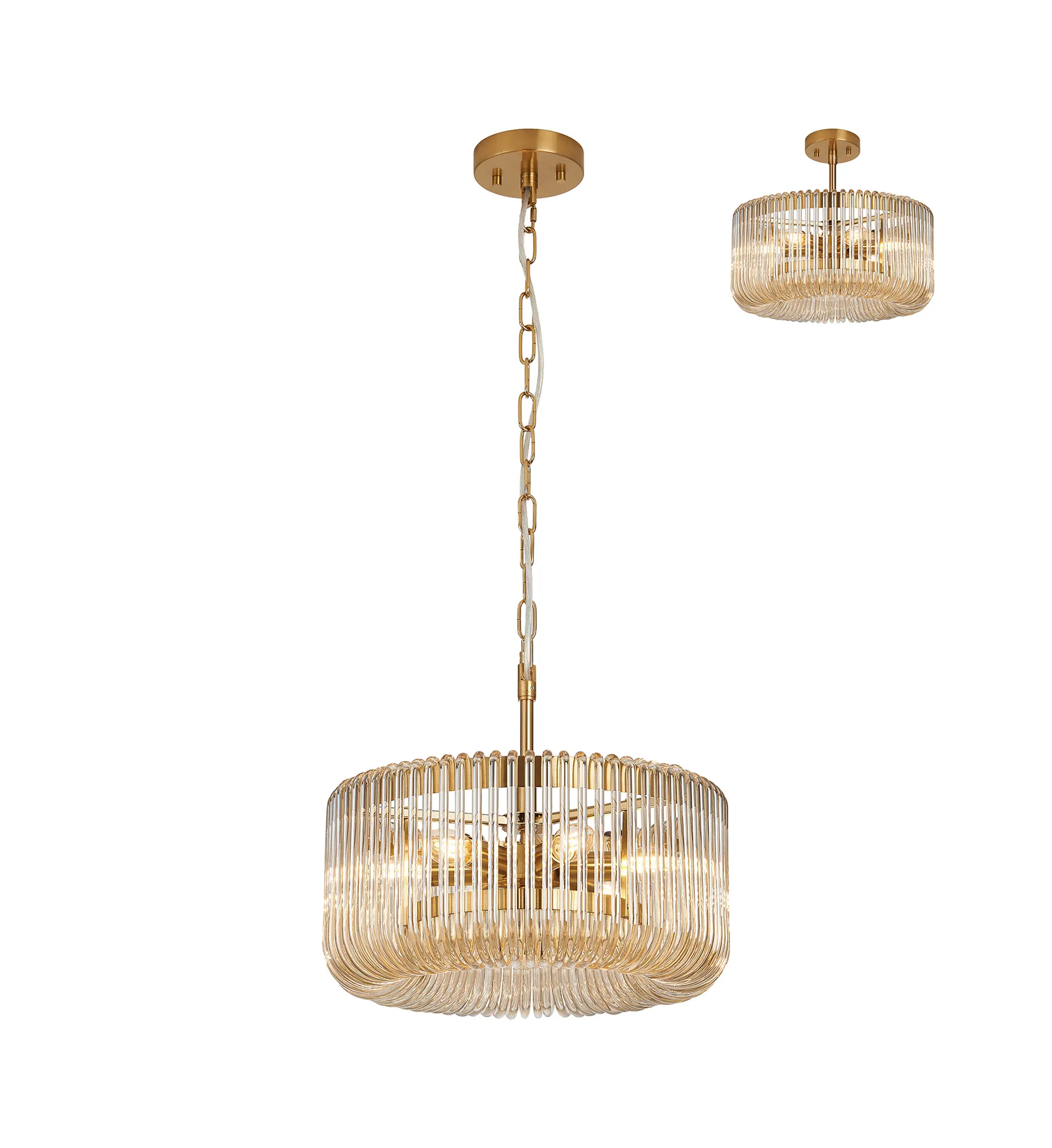 Jonas Round Pendant 6Lt - Various Colours - Image 8