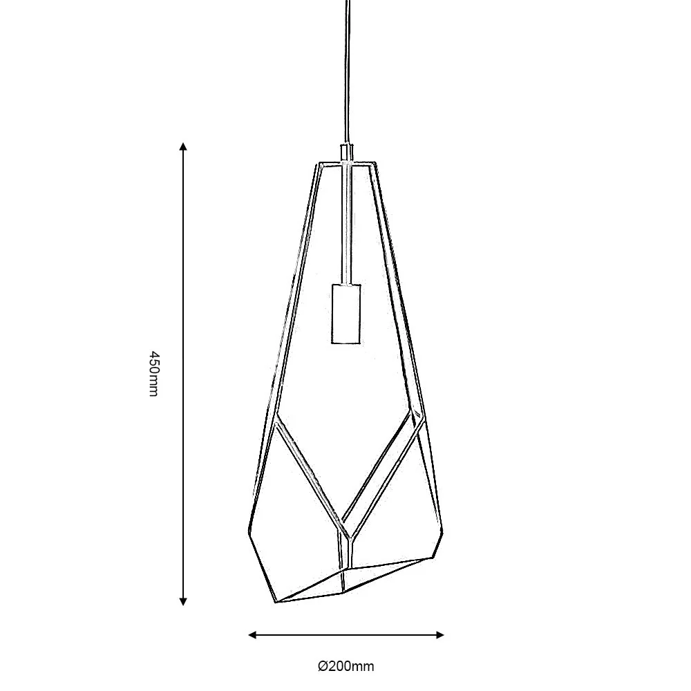 Jonk Pendant Black - Large/Medium/Small - Image 3