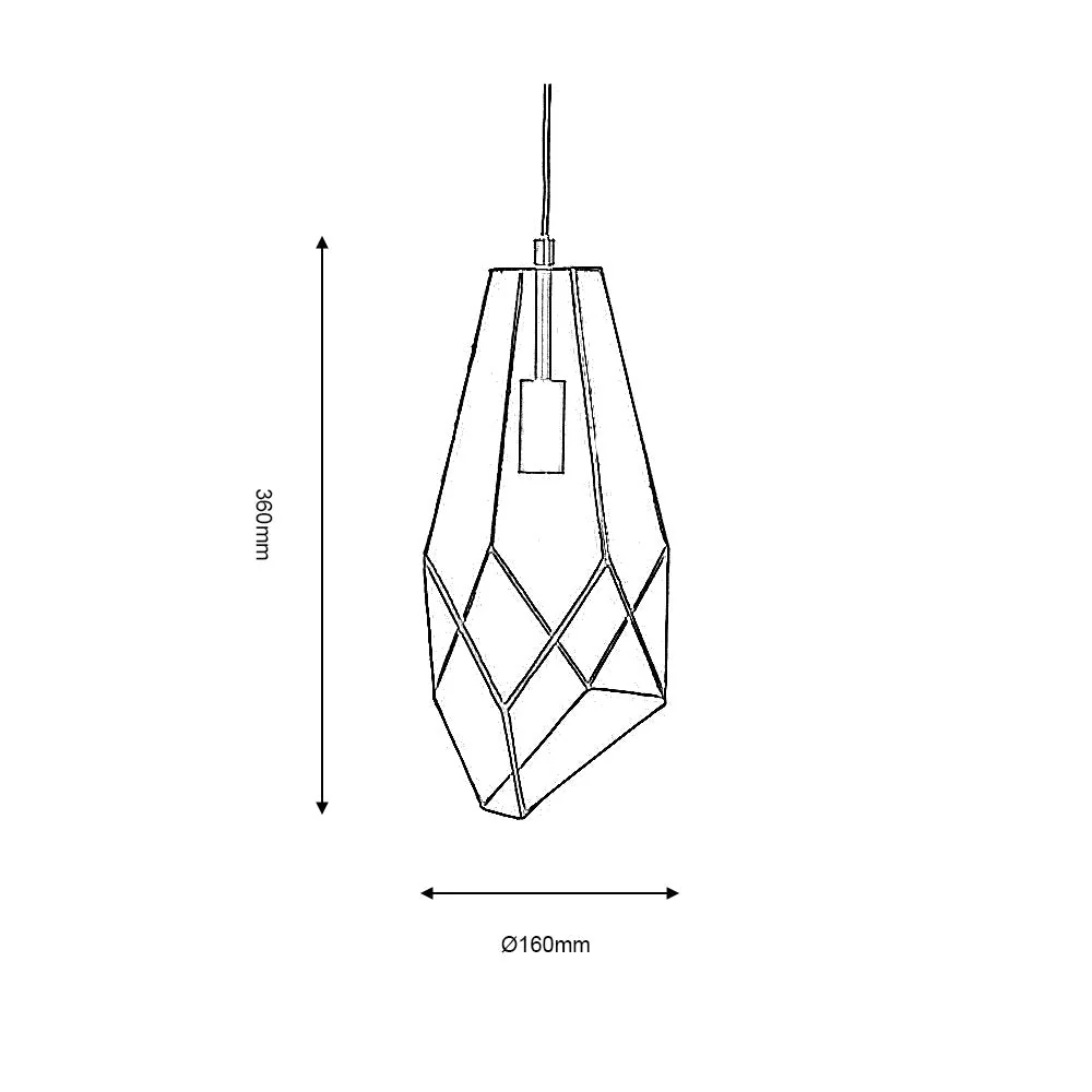 Jonk Pendant Black - Large/Medium/Small - Image 4