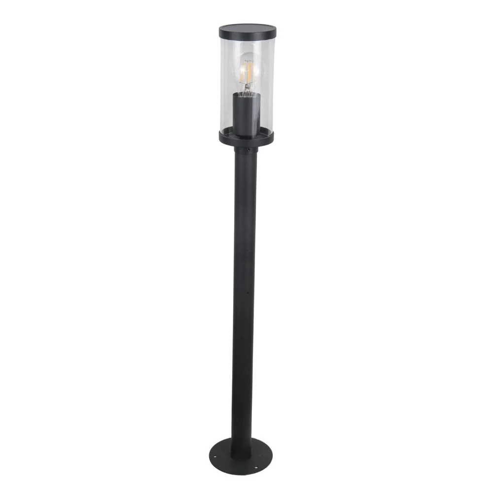 Jordan IP44 Black Bollard Light - Small and Large - Image 2
