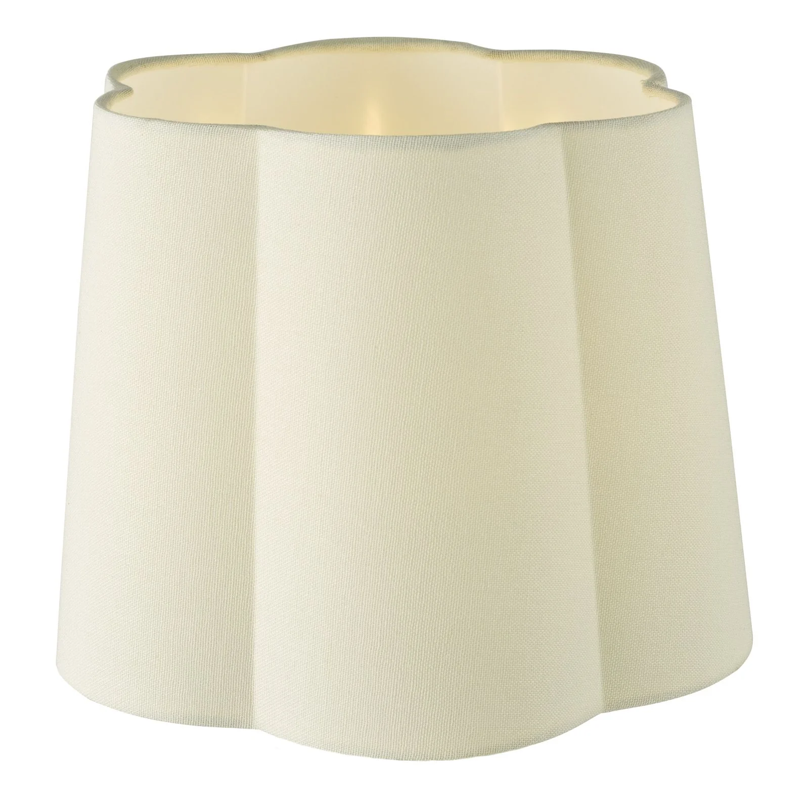 Jordana 27cm Ivory Cotton Scalloped Shade - Image 3