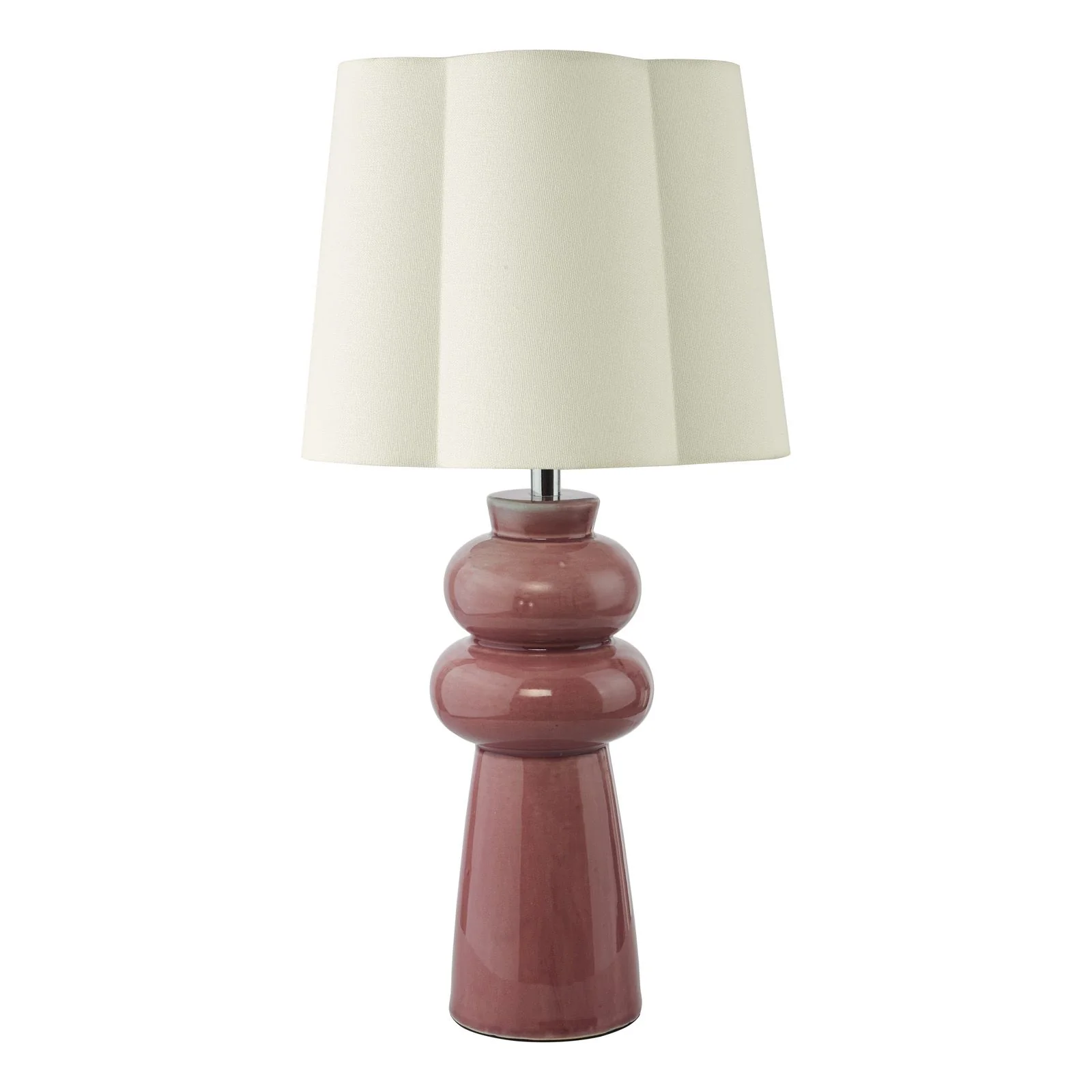 Jordana Table Lamp- Pink/Green and Polished Chrome With Shade - Image 2