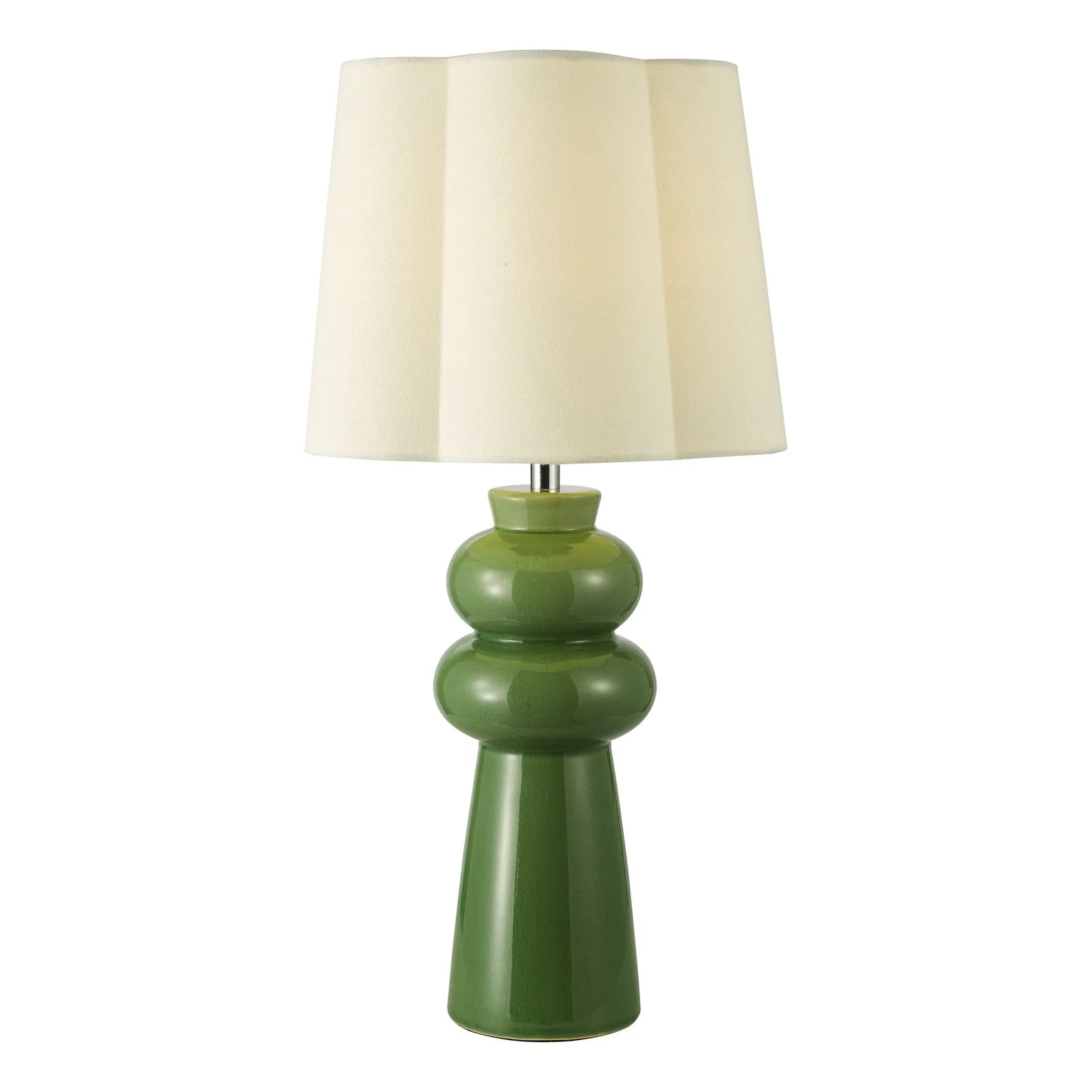 Jordana Table Lamp- Pink/Green and Polished Chrome With Shade - Image 5