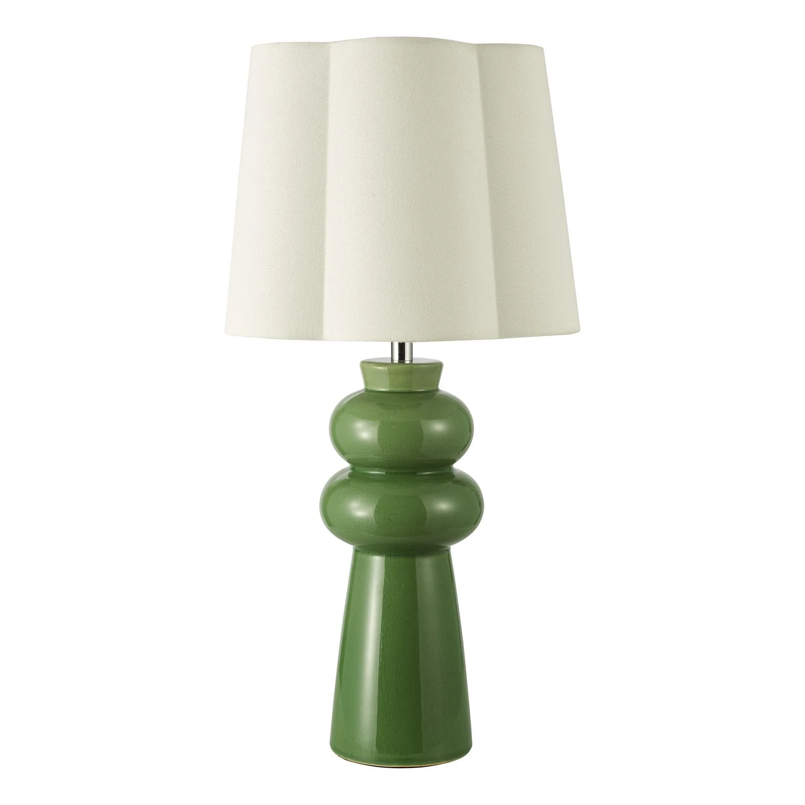 Jordana Table Lamp- Pink/Green and Polished Chrome With Shade - Image 6