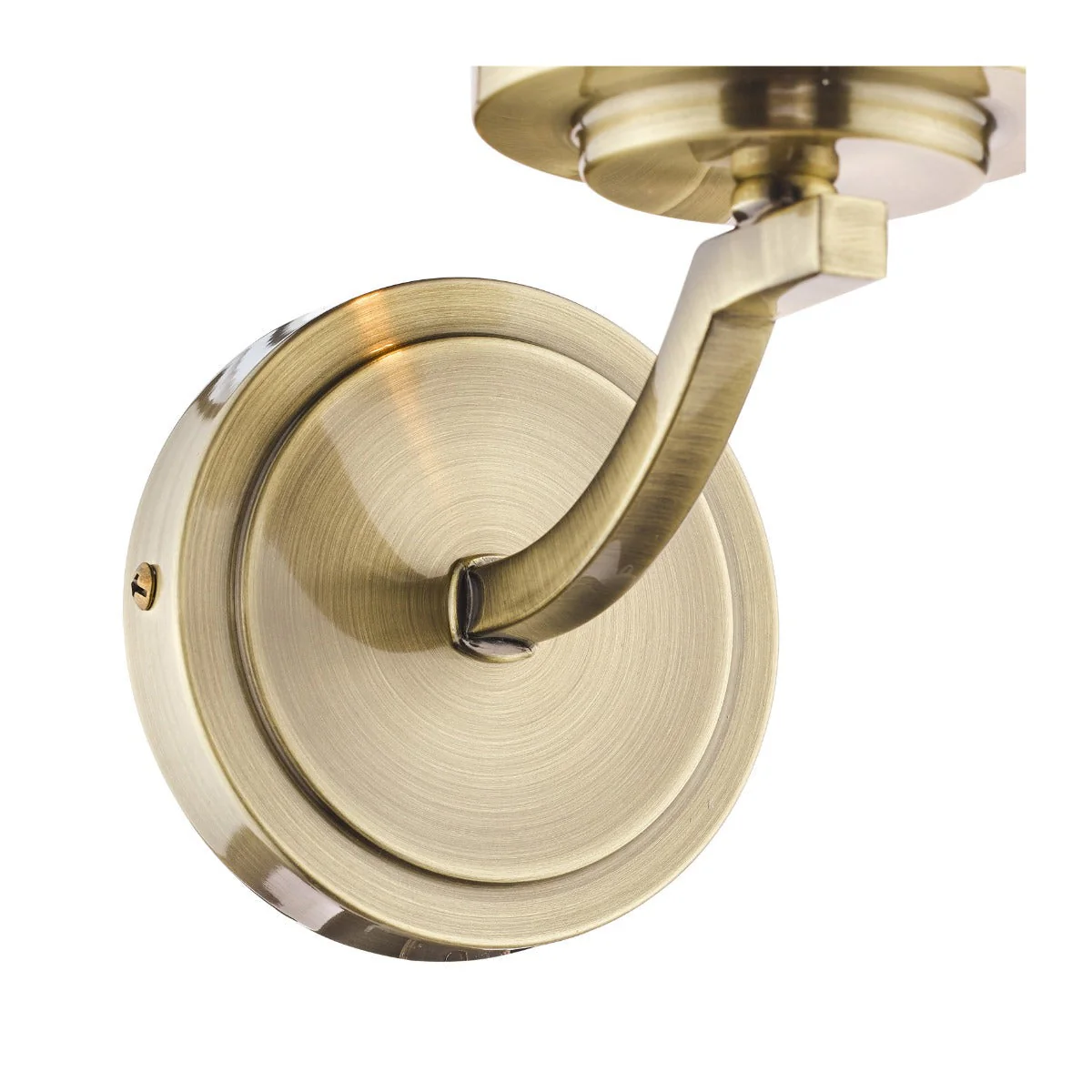Joseph Wall Light Polished Chrome/Antique Brass Glass E14 - Image 6