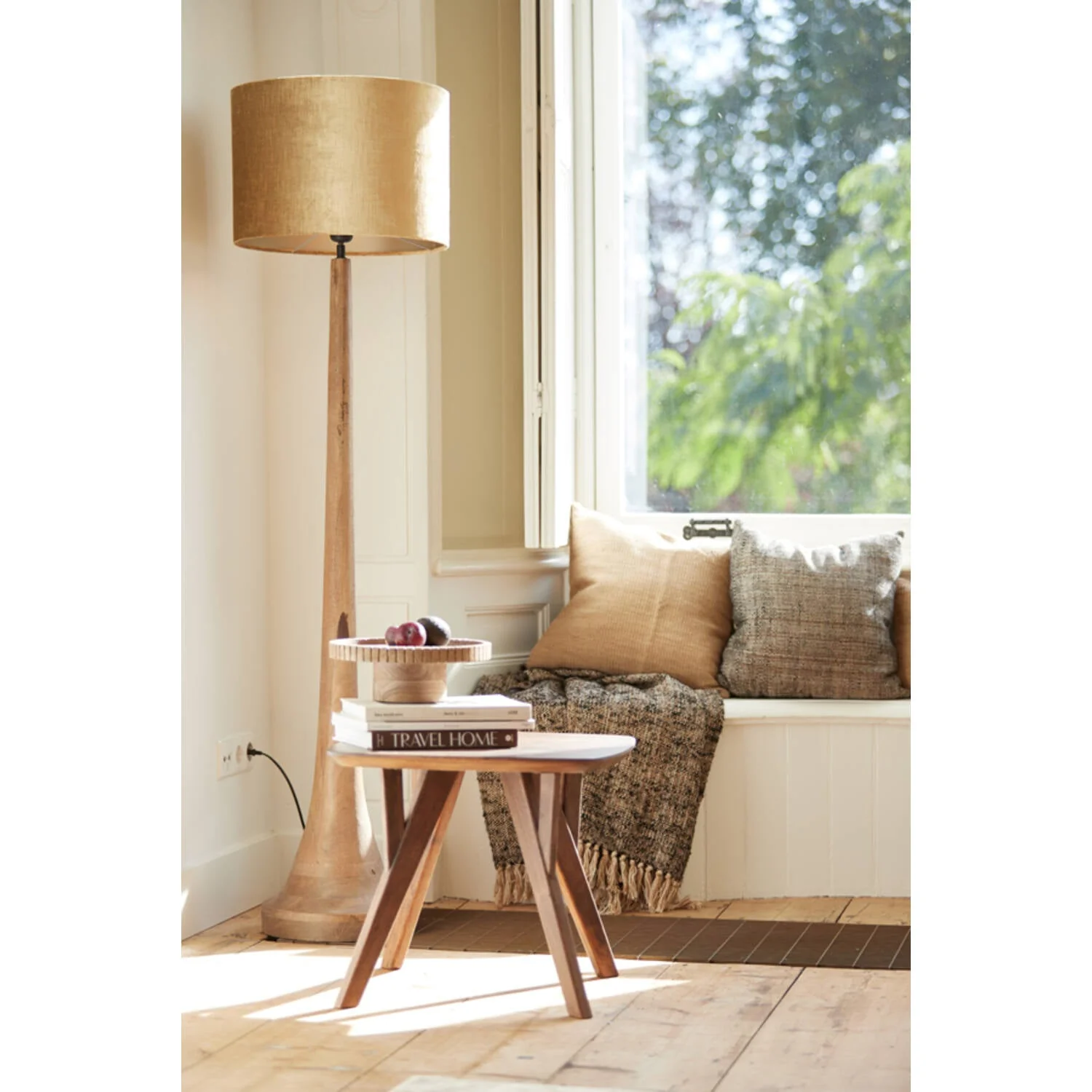 Jovany Wooden Floor Lamp - Various Finish - Image 10