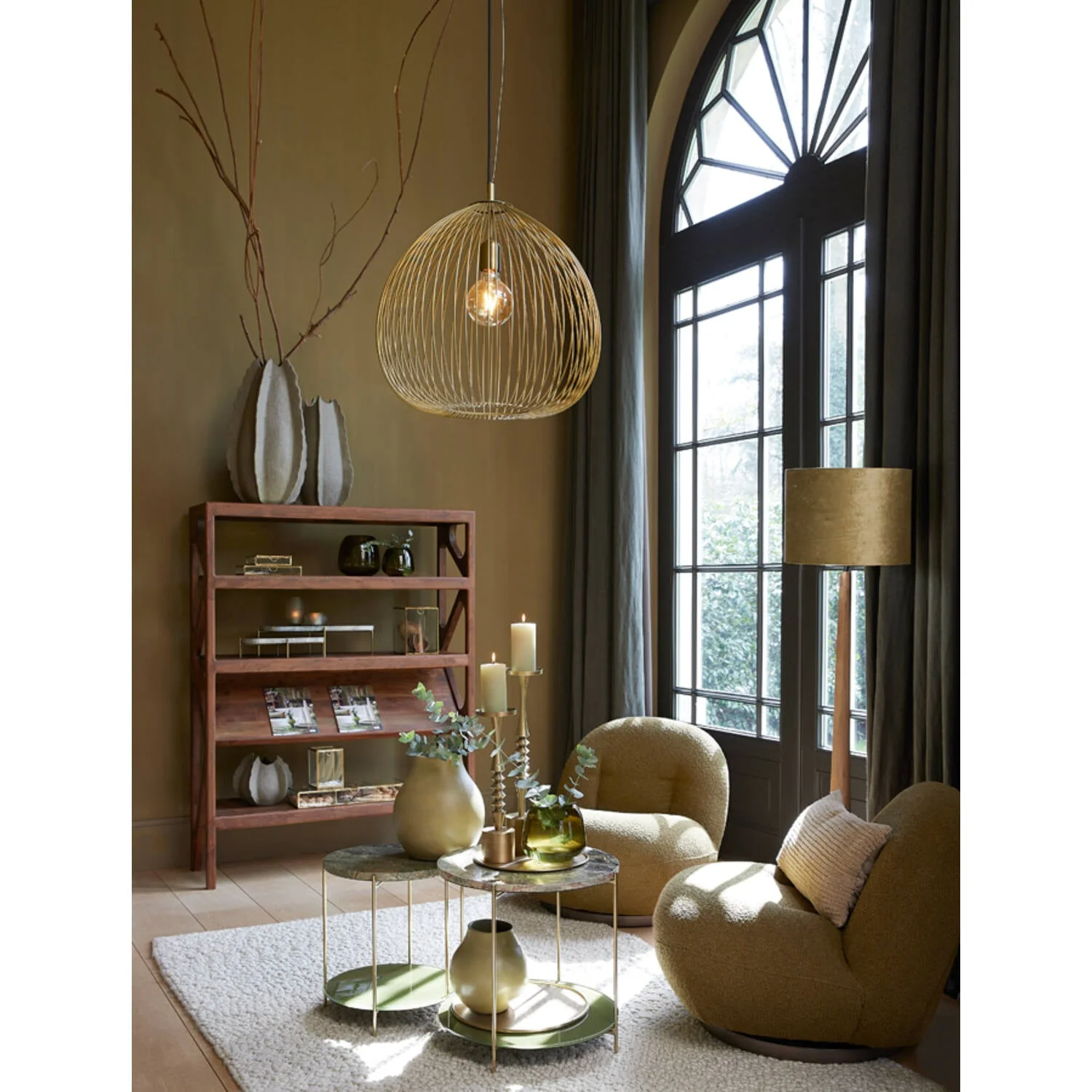 Jovany Wooden Floor Lamp - Various Finish - Image 12