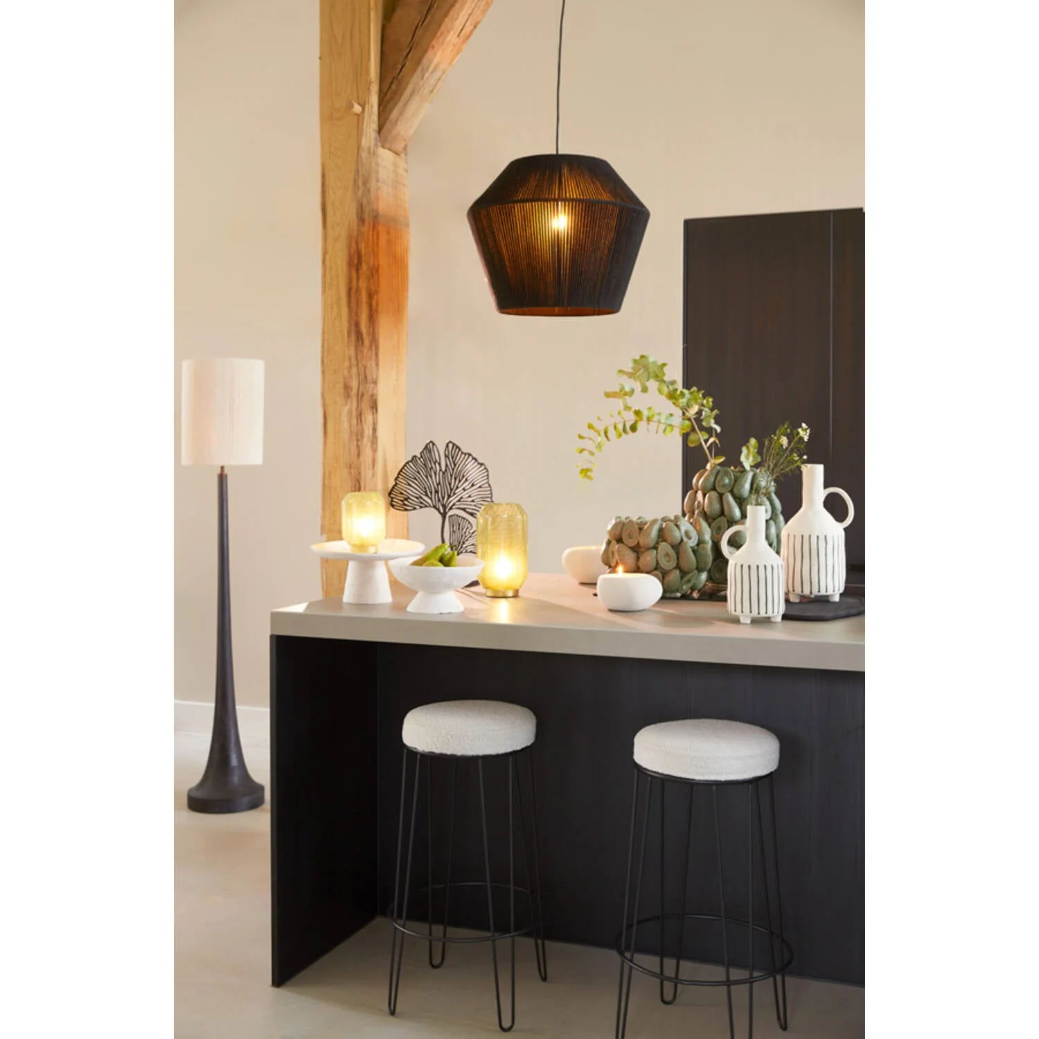 Jovany Wooden Floor Lamp - Various Finish - Image 9
