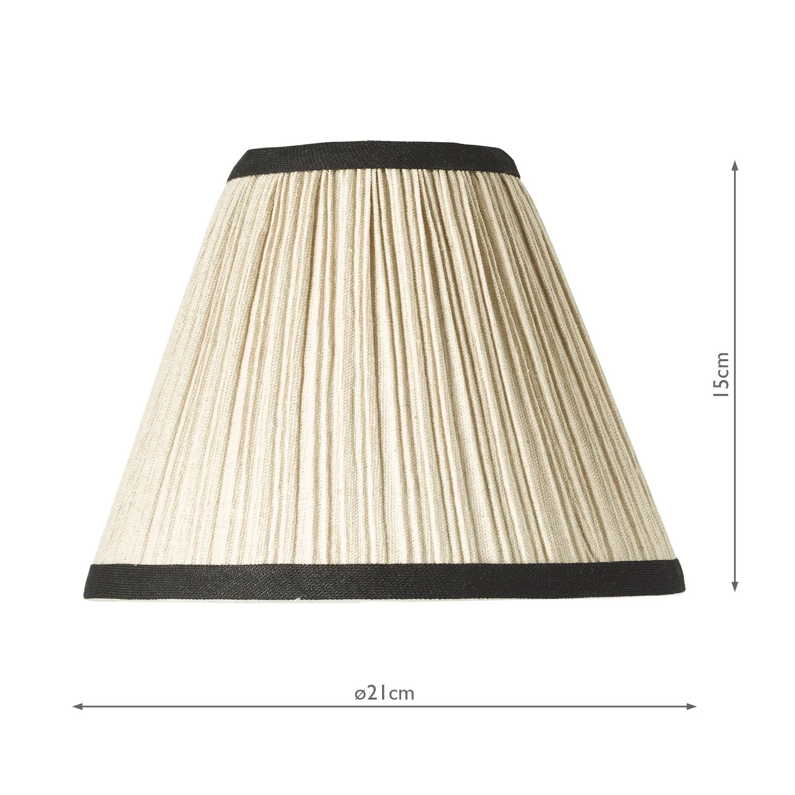 Judy 21cm Natural Linen Tapered Drum Shade - Image 4