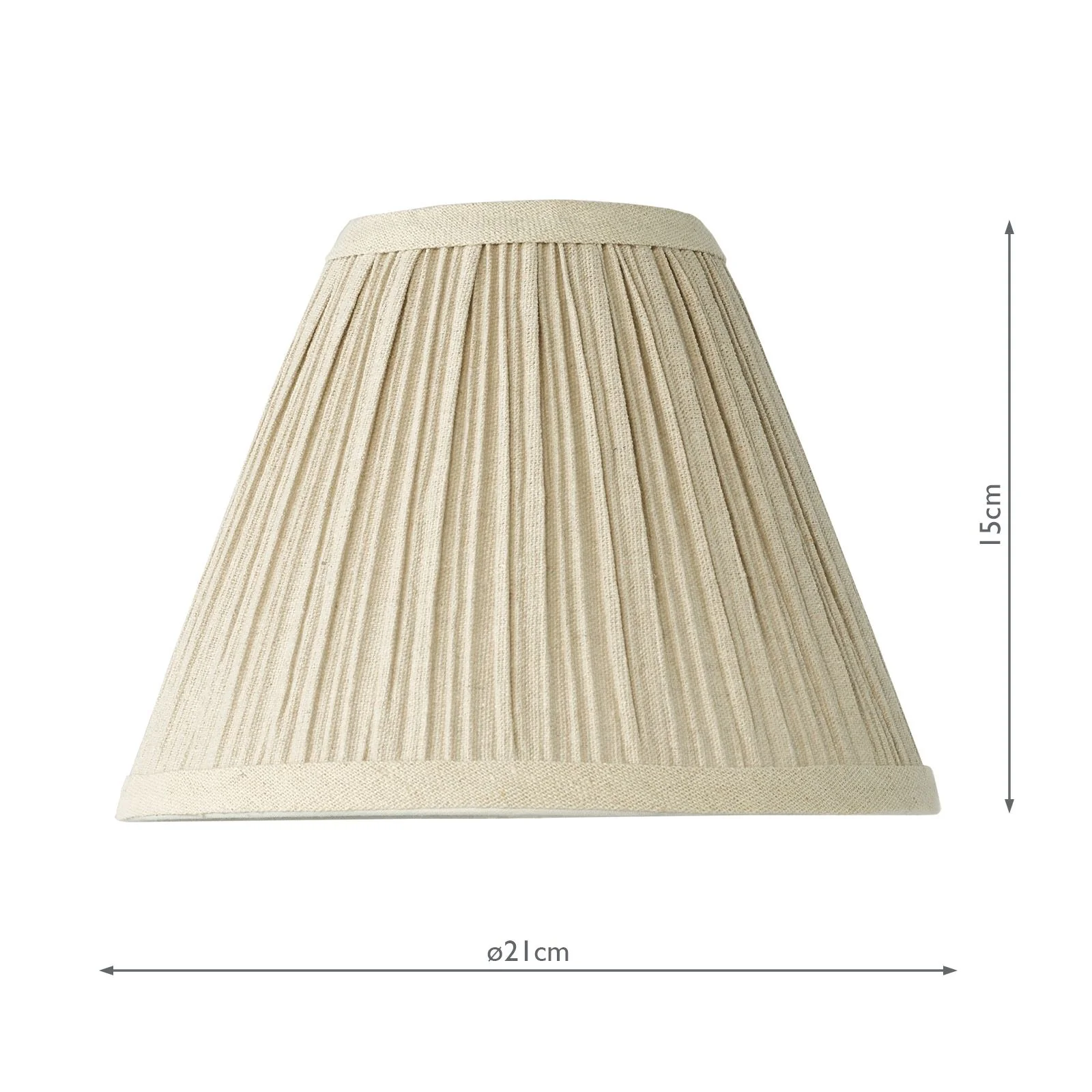 Judy 21cm Natural Linen Tapered Drum Shade - Image 8