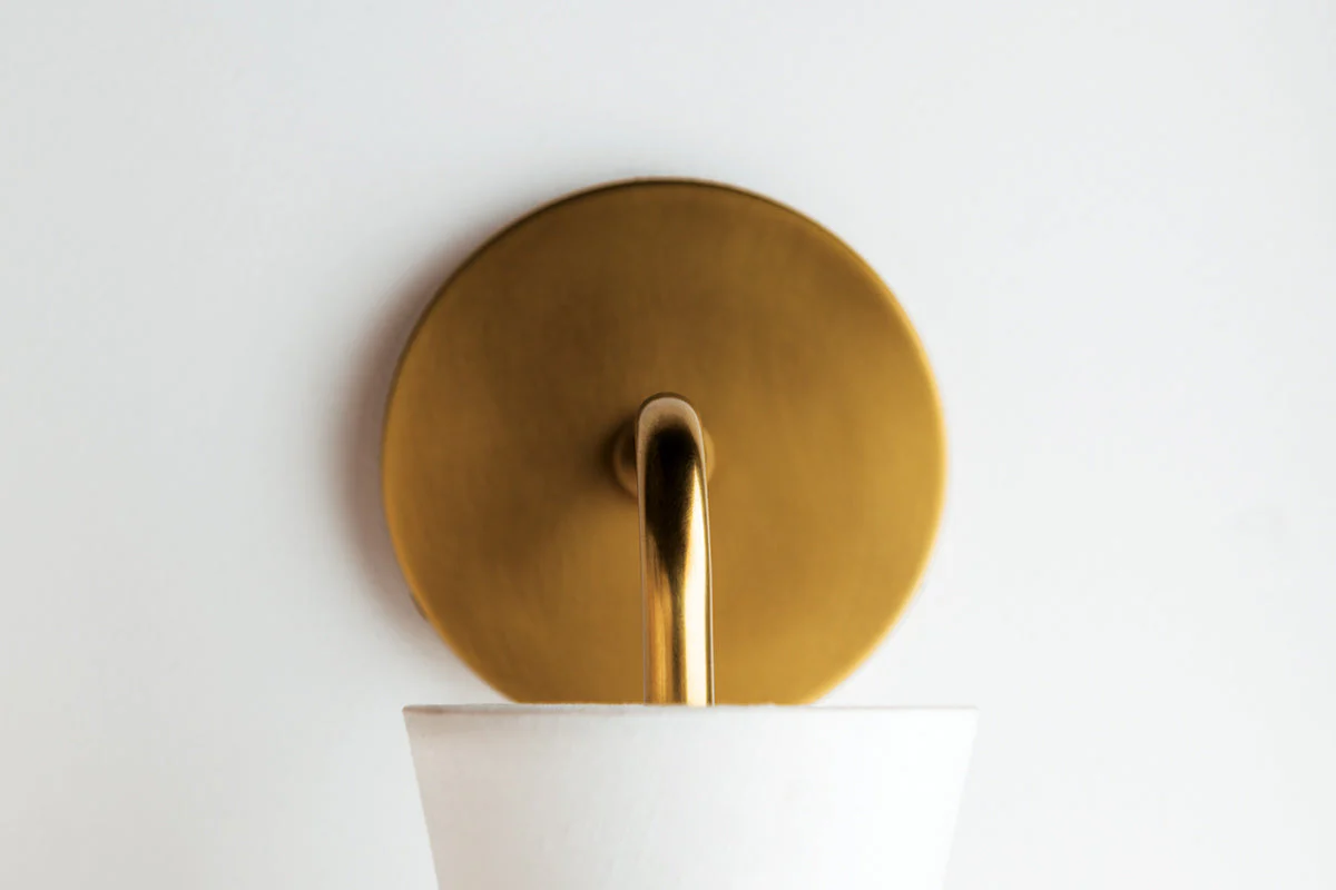 Julia 1Lt Wall Sconce - Brass/Nickel - Image 4