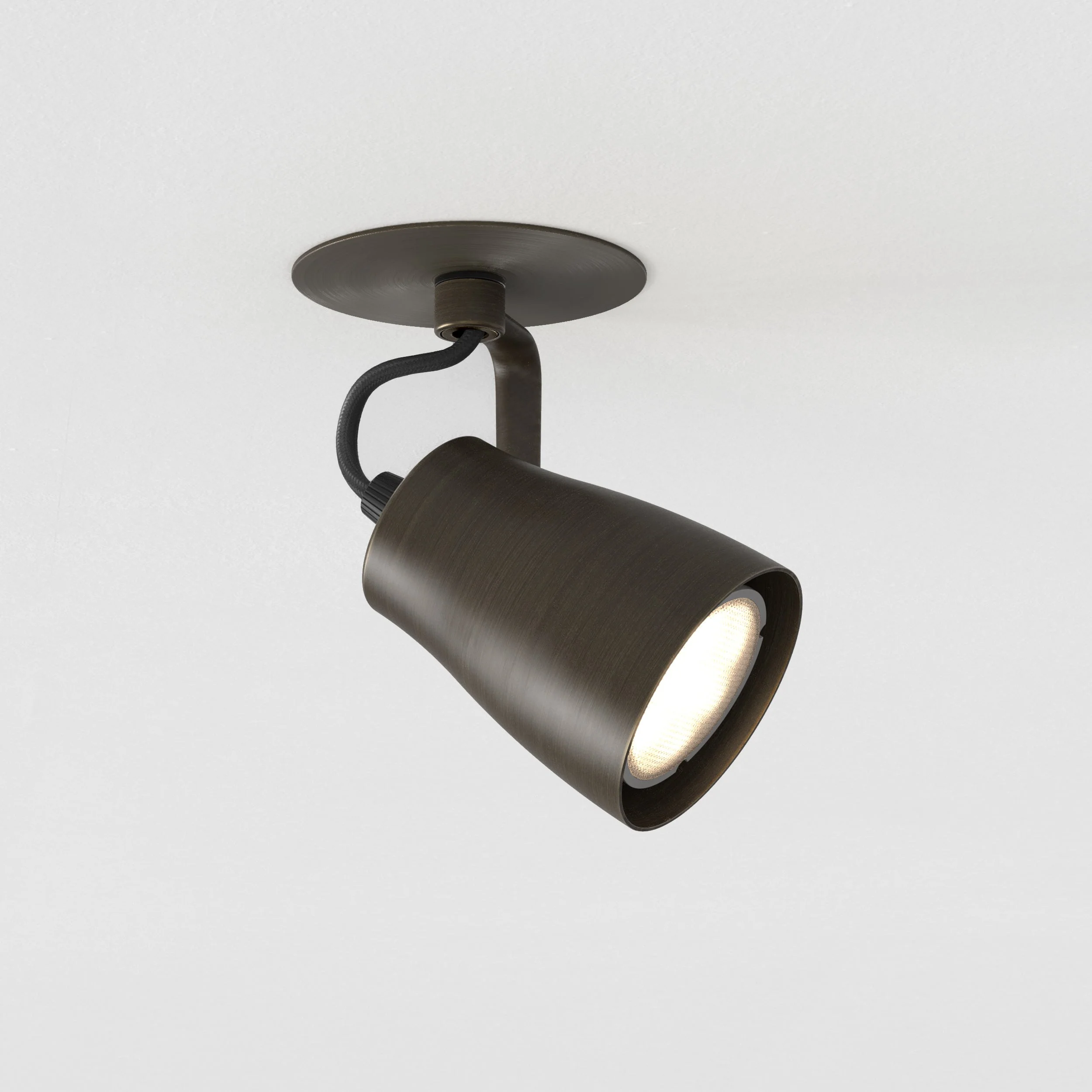 Juno Recessed Indoor Spotlight - Bronze/Brushed Brass - Image 2