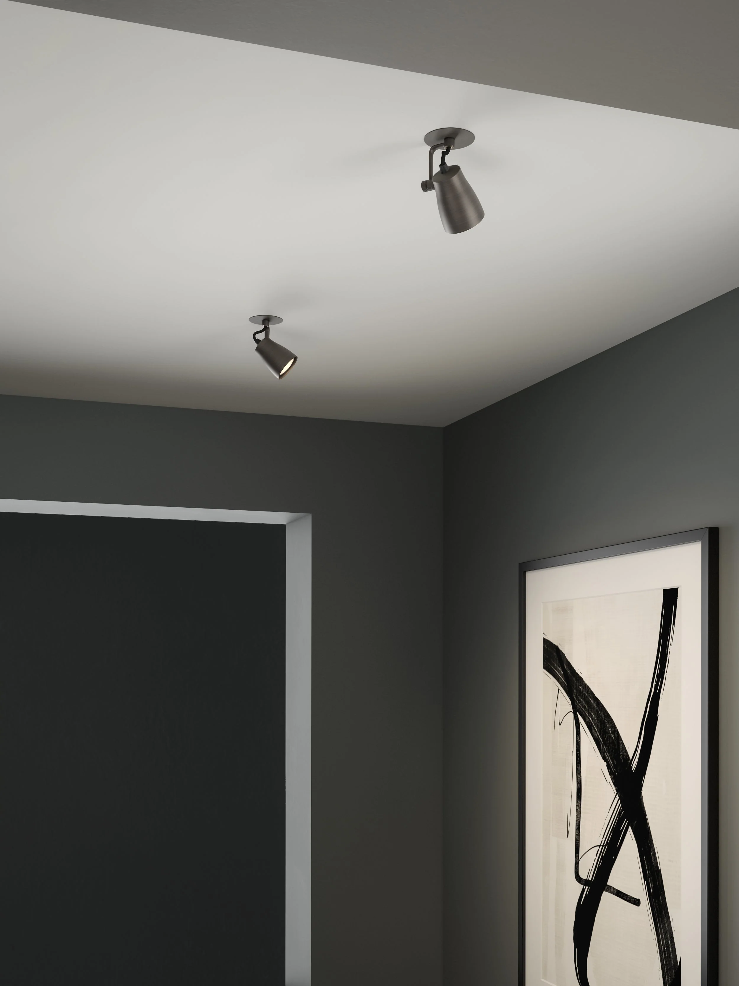Juno Recessed Indoor Spotlight - Bronze/Brushed Brass - Image 3