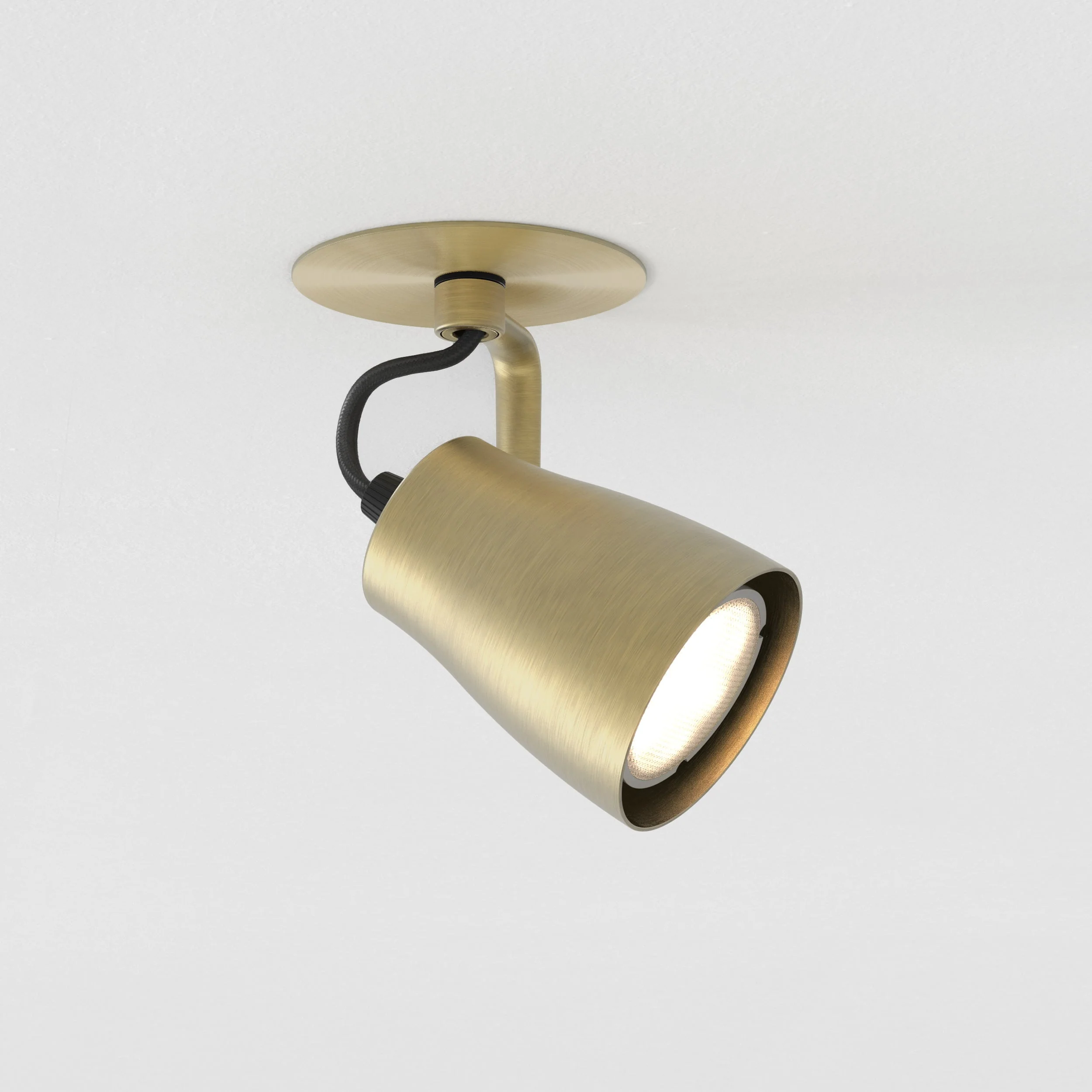 Juno Recessed Indoor Spotlight - Bronze/Brushed Brass - Image 8
