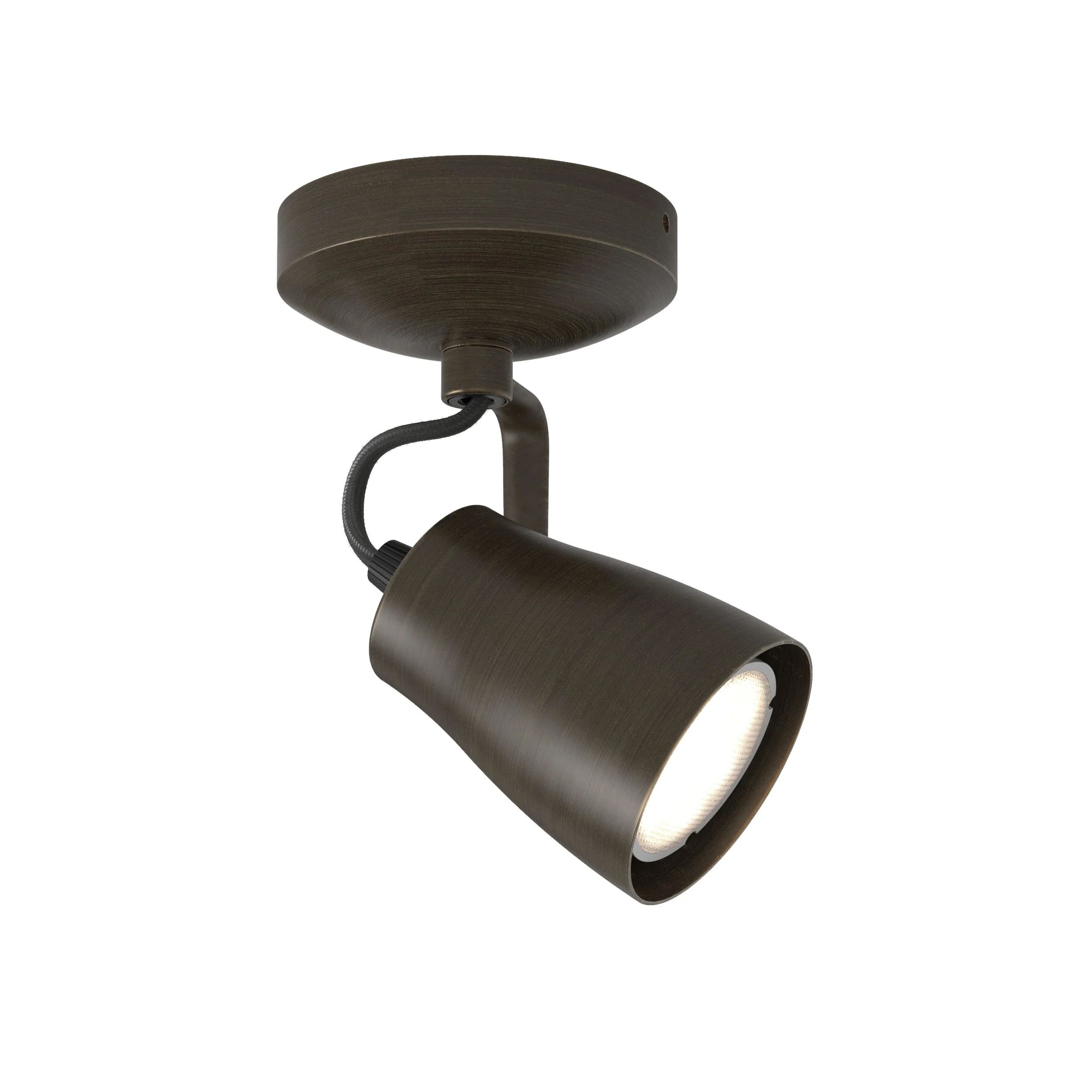 Juno Single Indoor Spotlight in Bronze GU10 IP20 - Image 6