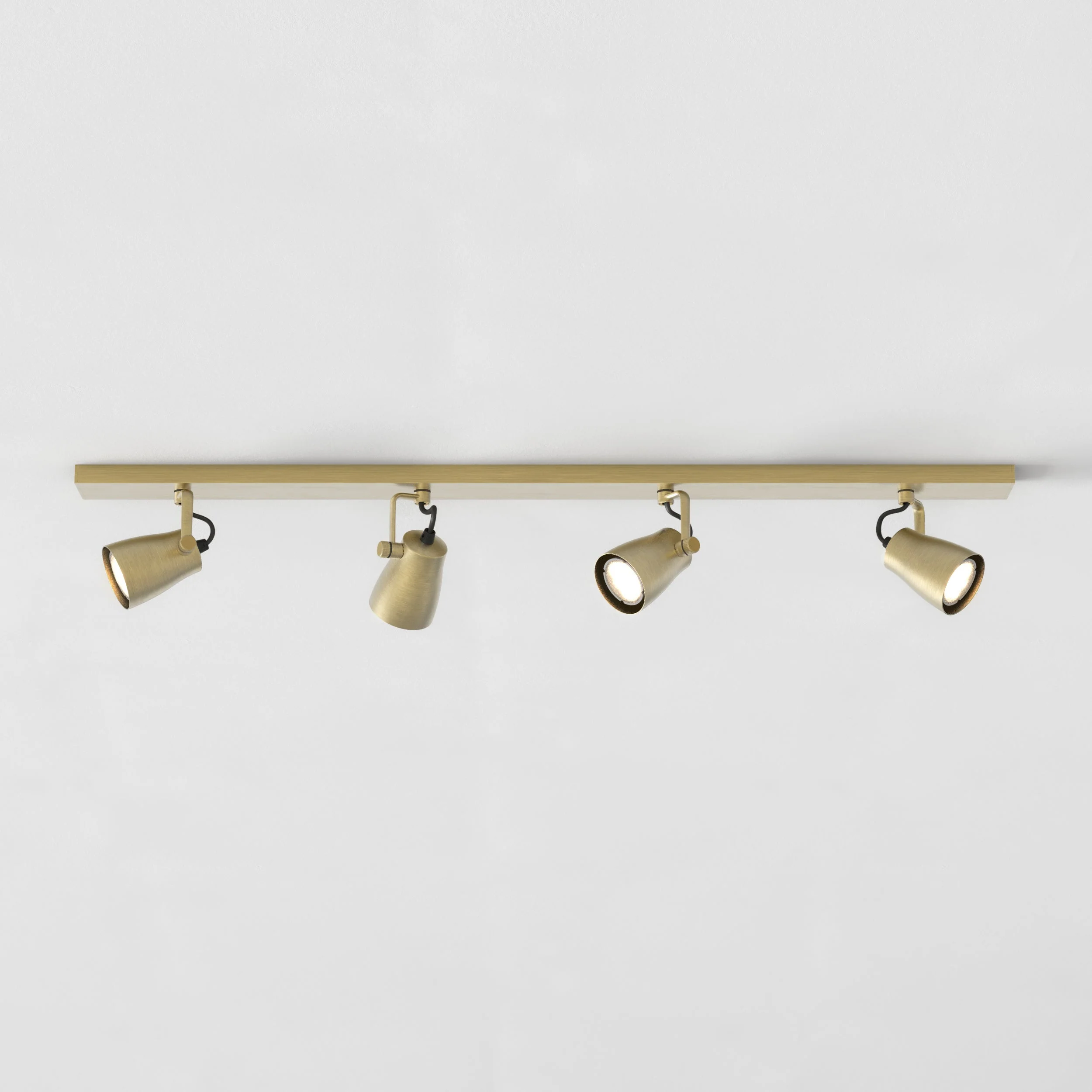 Juno Triple/Four Bar Indoor Spotlight in Bronze/Matt Brushed Brass GU10 IP20 - Image 14