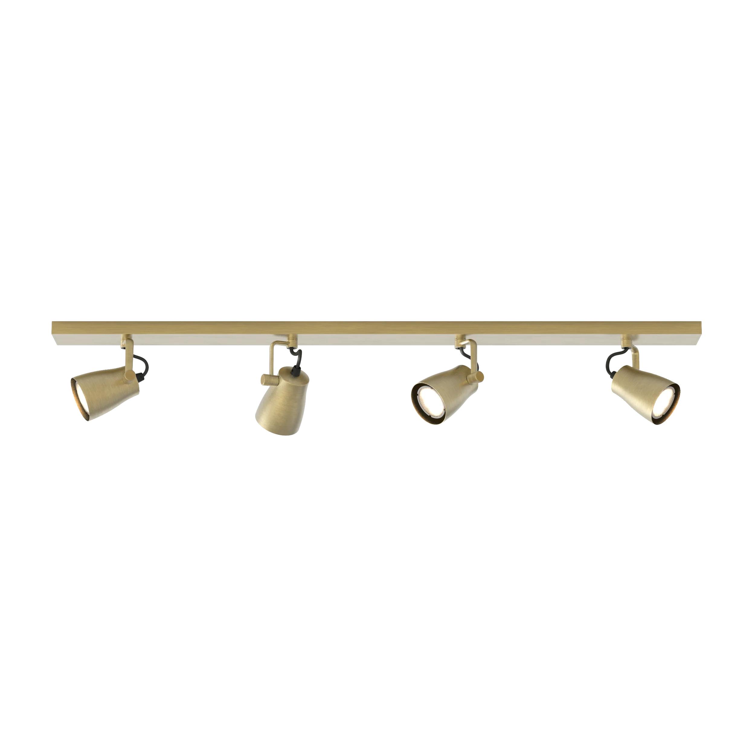 Juno Triple/Four Bar Indoor Spotlight in Bronze/Matt Brushed Brass GU10 IP20 - Image 16