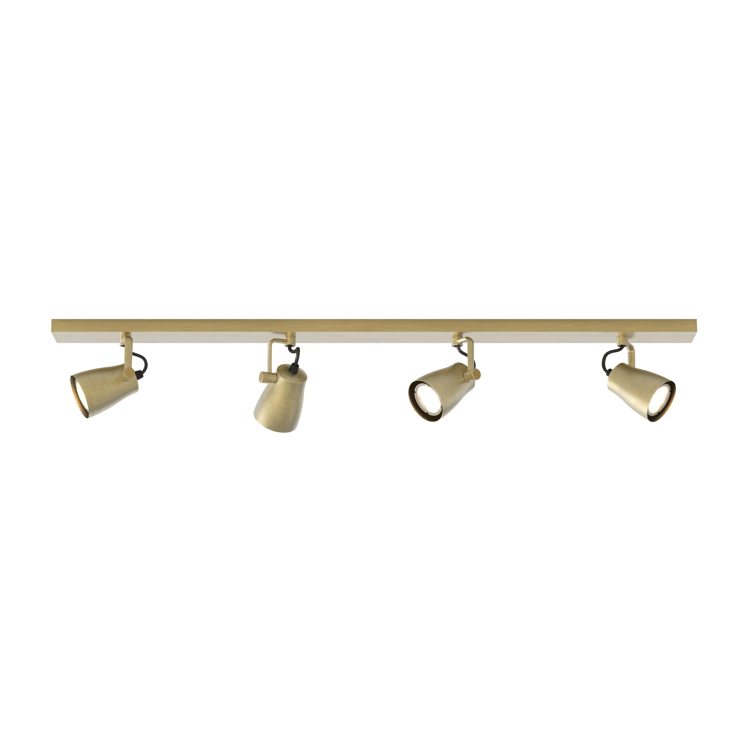 Juno Triple/Four Bar Indoor Spotlight in Bronze/Matt Brushed Brass GU10 IP20 - Image 17
