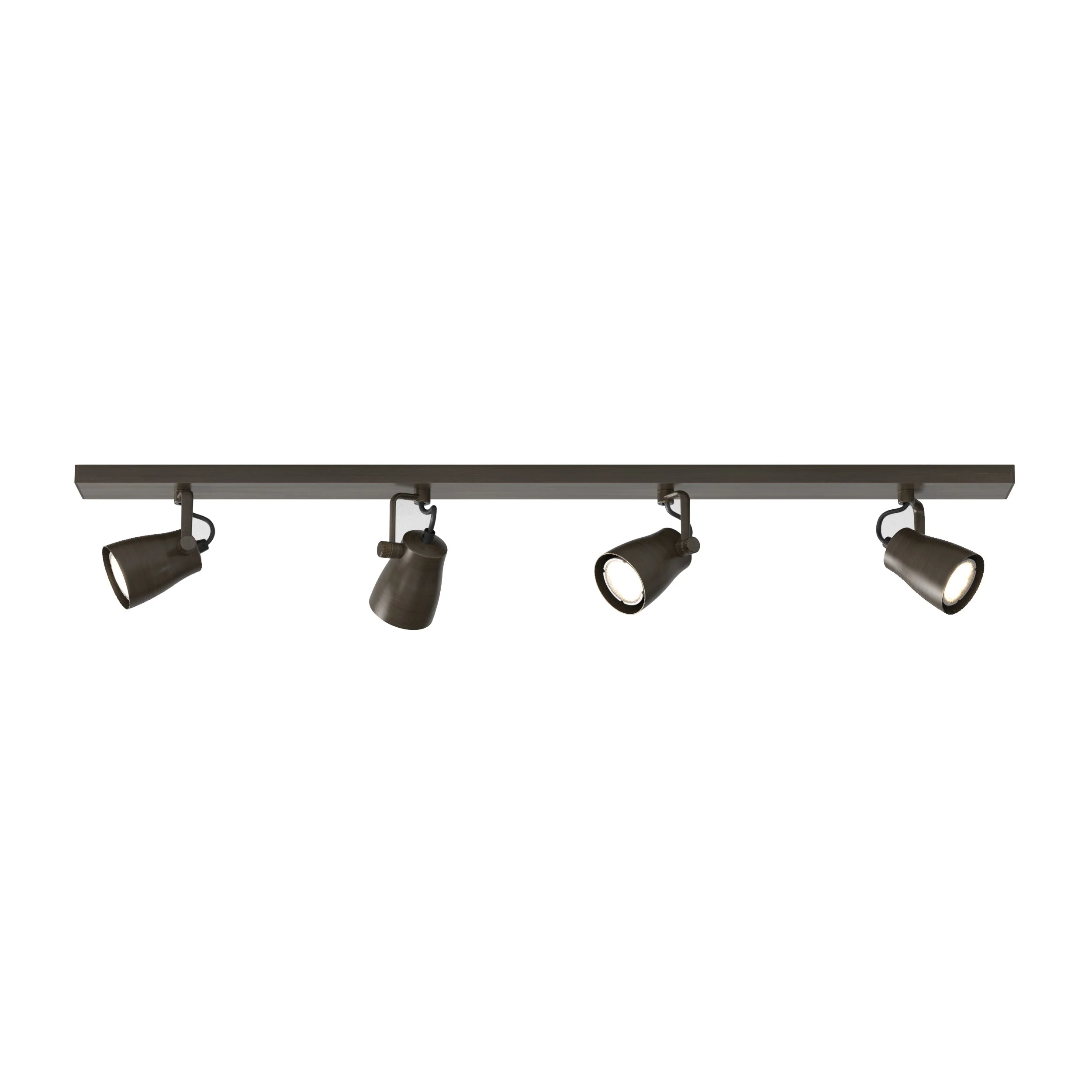Juno Triple/Four Bar Indoor Spotlight in Bronze/Matt Brushed Brass GU10 IP20 - Image 7