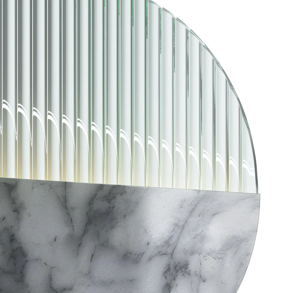Jupiter LED Wall Light - Brass/Marble - Image 3