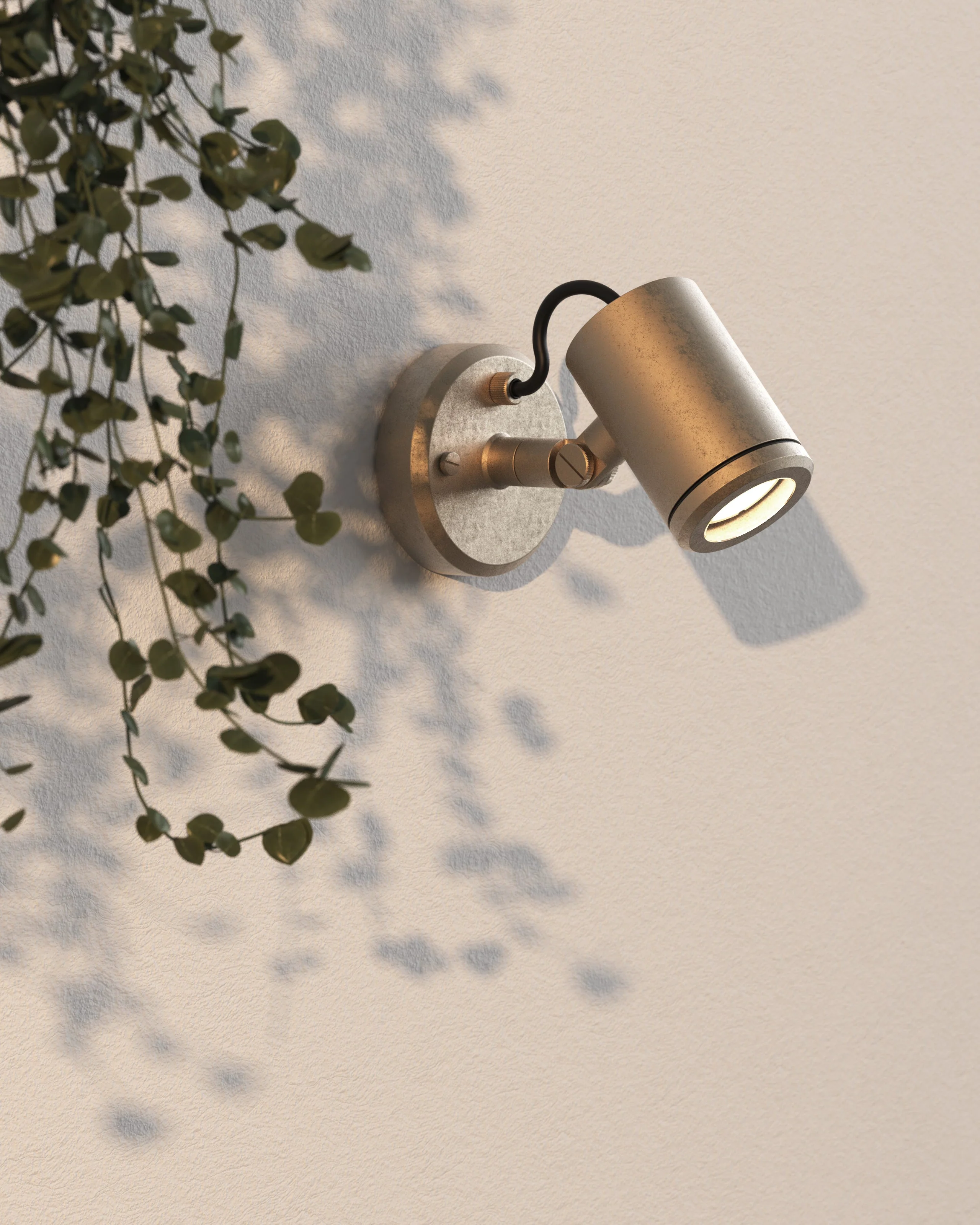 Jura Single Spot Spotlight IP65 - Solid Brass - Image 3