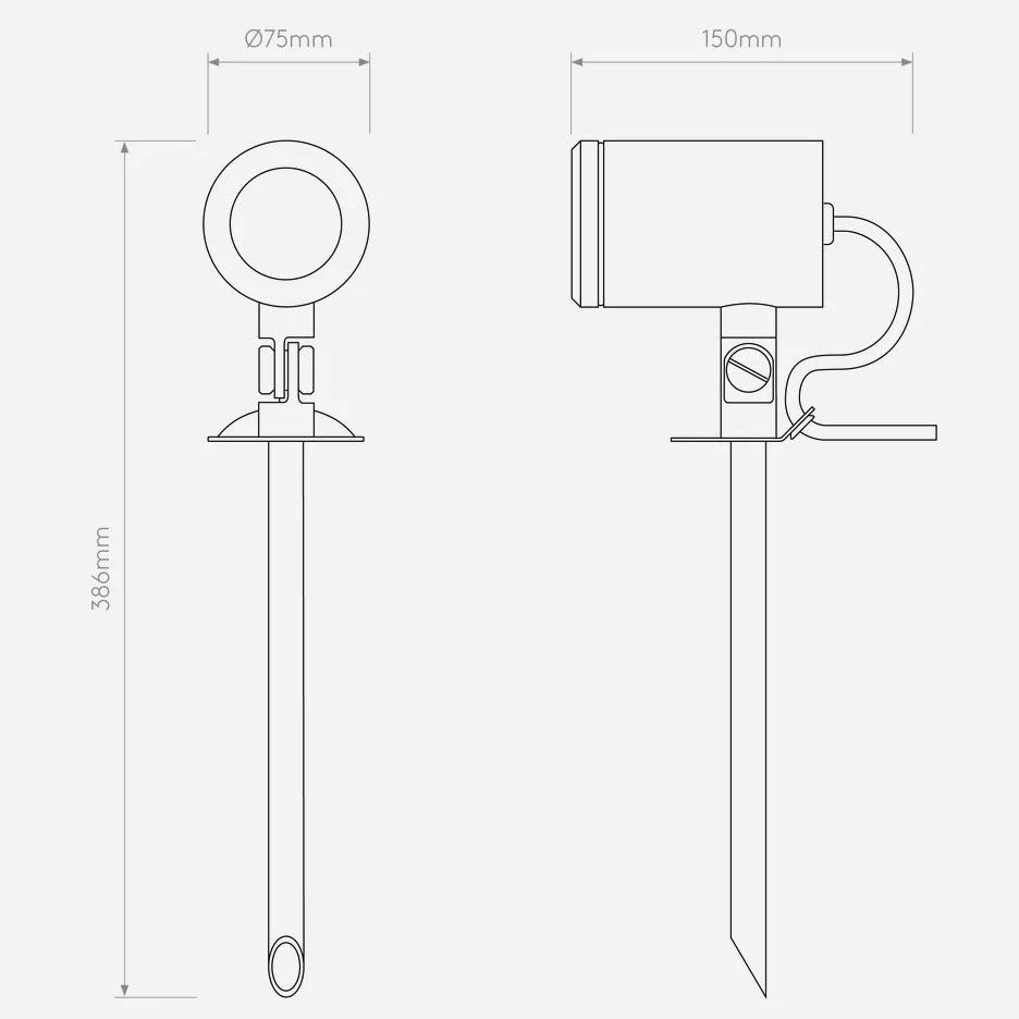 Jura Spike Spot Solid Brass - Image 3