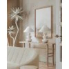 Kamas 1Lt Table Lamp - Ceramic Ivory & Brass - Image 2