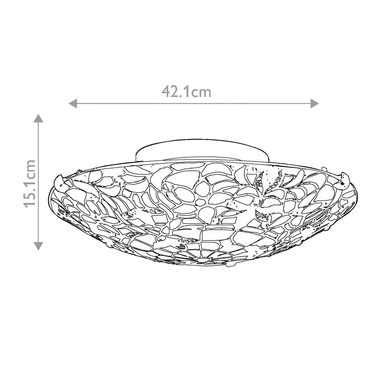 Kami 2 Light Flush - Vintage Bronze - Image 6