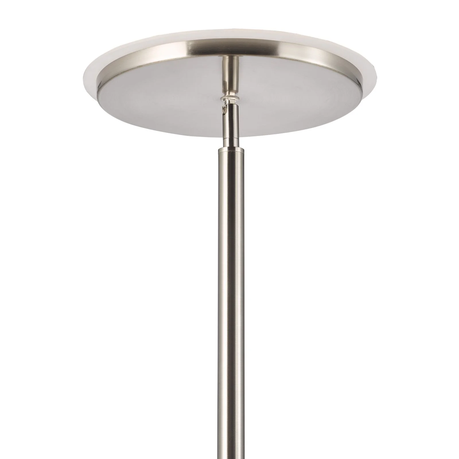Kamika LED Mother & Child Floor Lamp- Satin Chrome/ Antique Brass - Image 3
