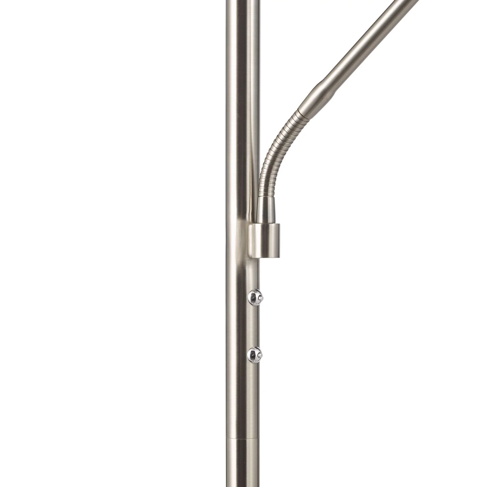 Kamika LED Mother & Child Floor Lamp- Satin Chrome/ Antique Brass - Image 4
